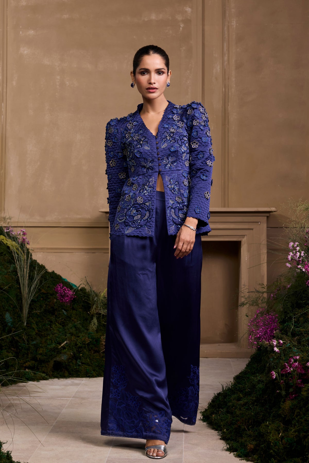 Cobalt Blue Peplum Jacket