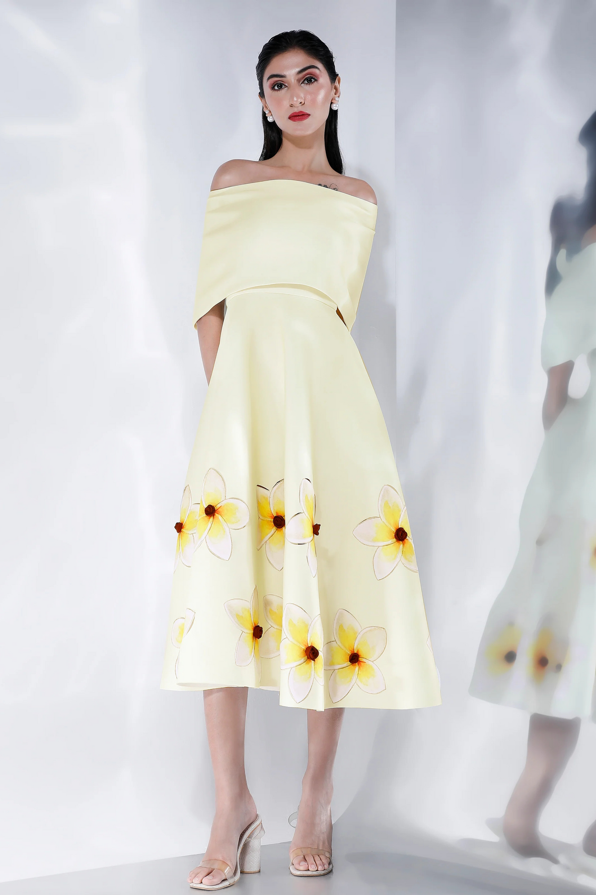 Cordelia Yellow Printed Dress