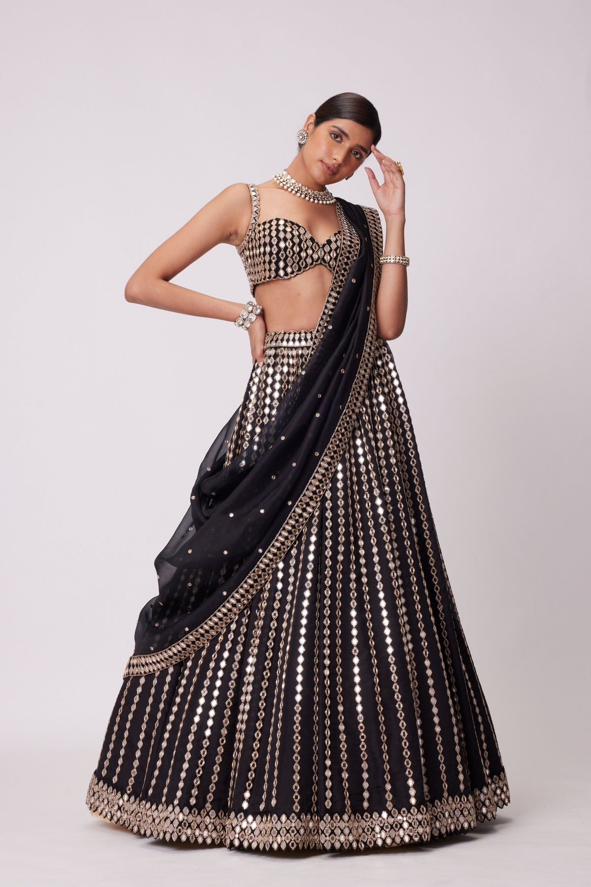 Black Lehenga Set