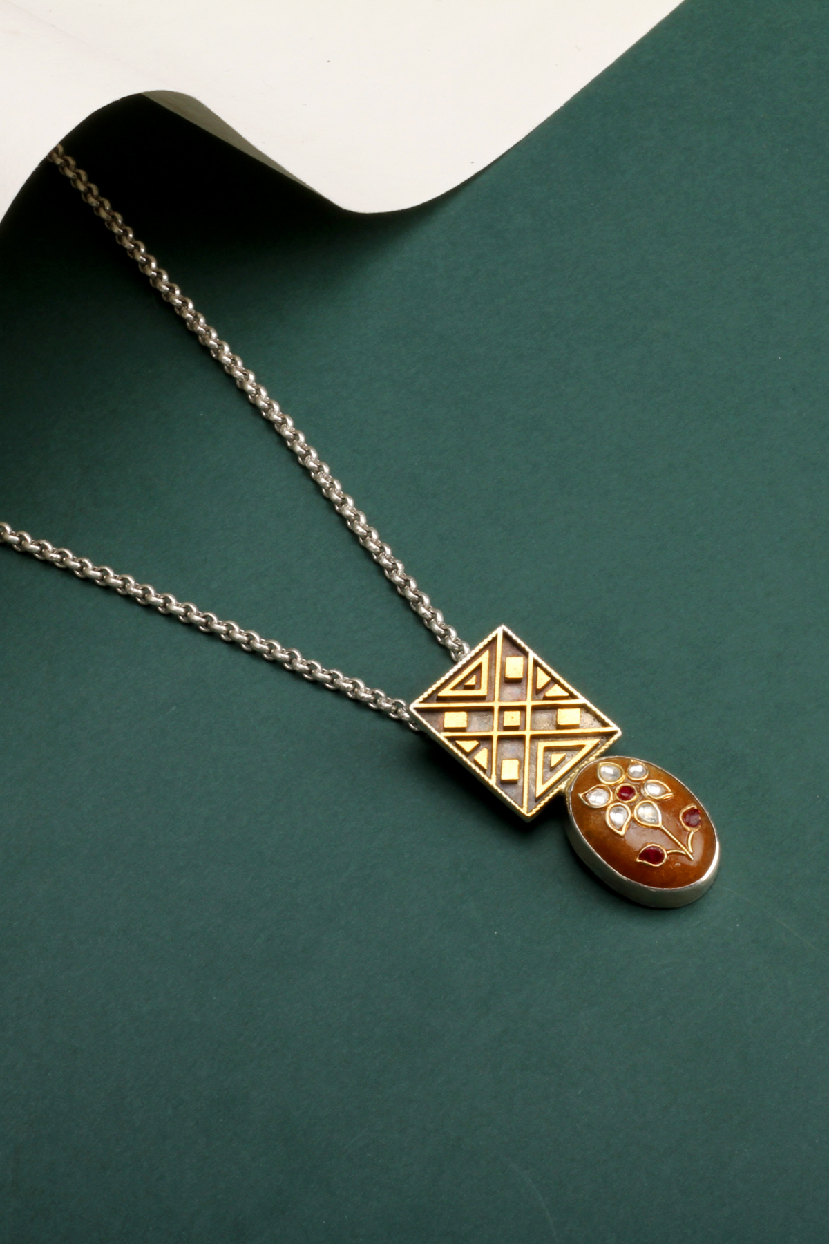Silver Angela Pendant