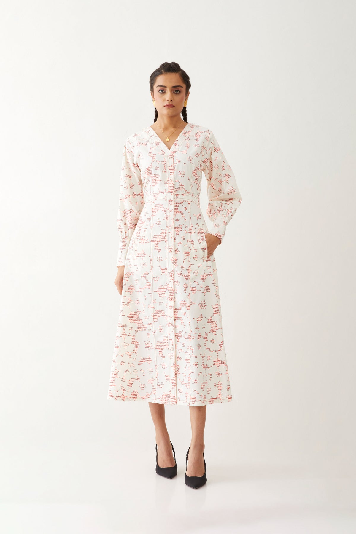 Innis Dress With Void Print