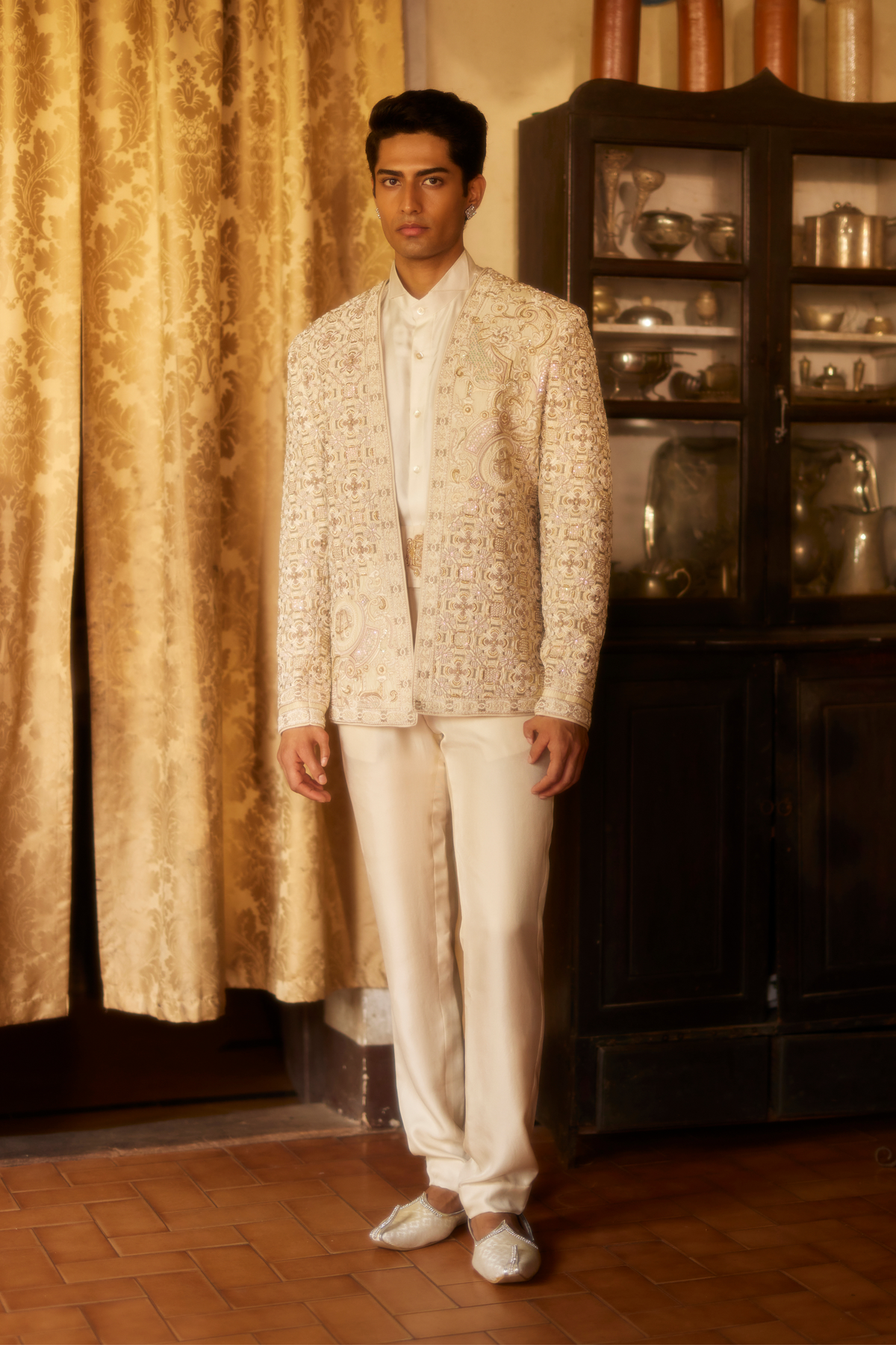Ivory Jacket Set