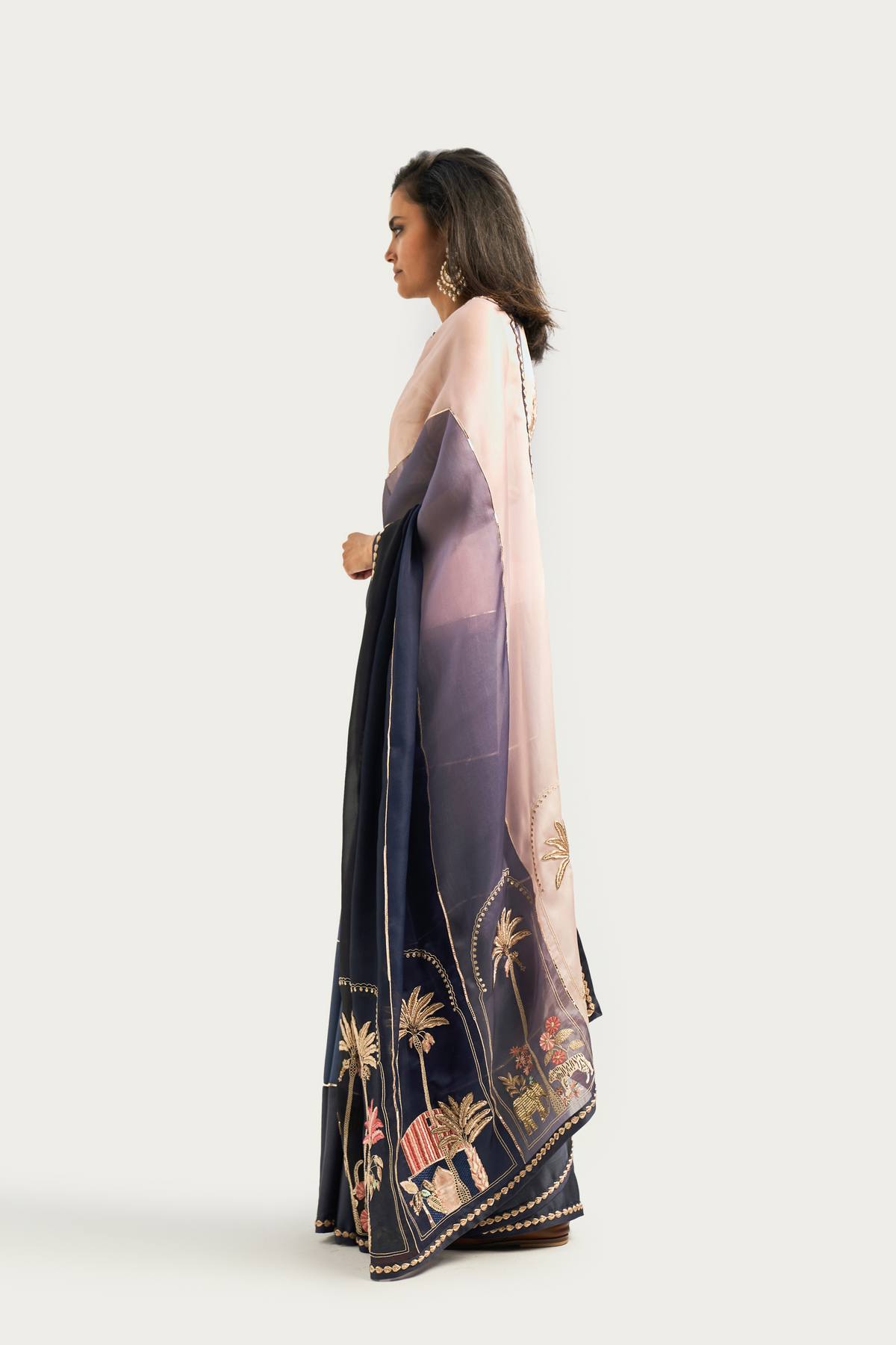 Meknes sapphire saree