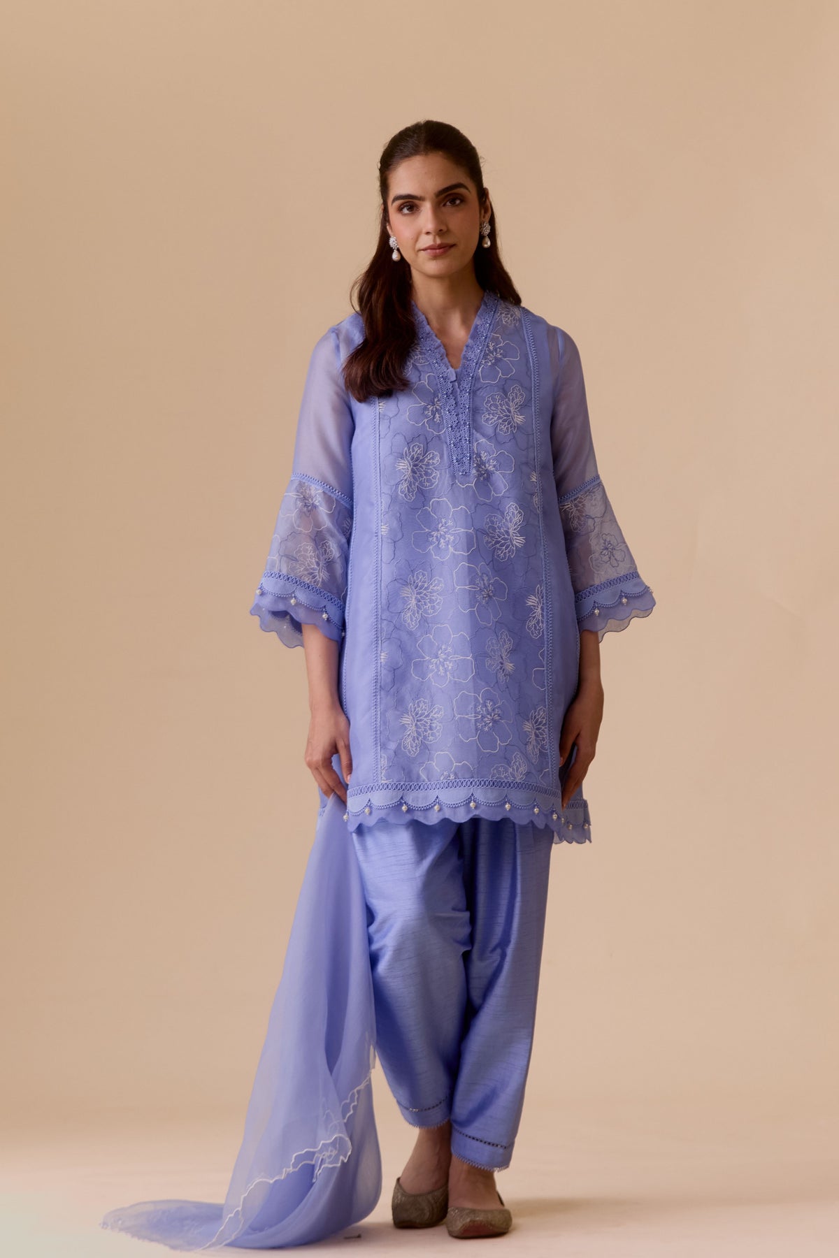 Farida Blue Kurta Set