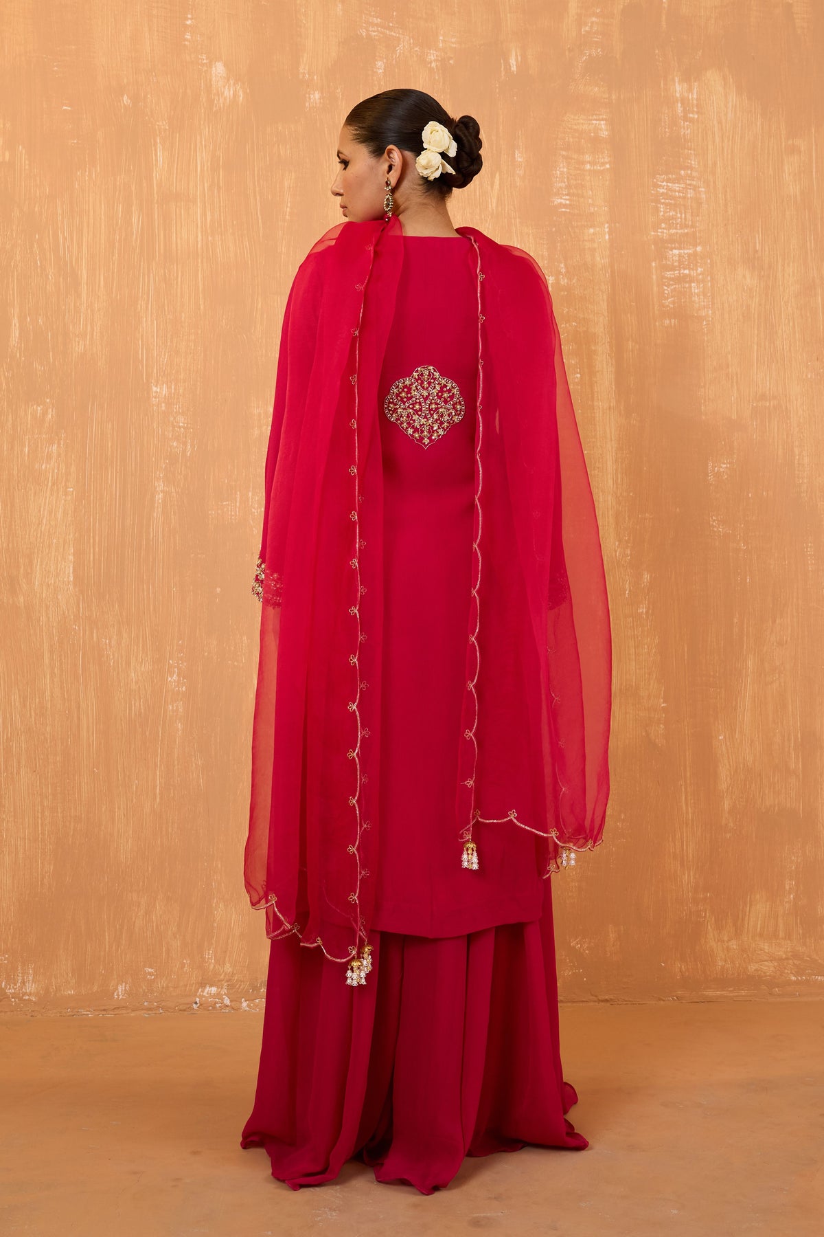 Fuchsia Pink Sharara Set