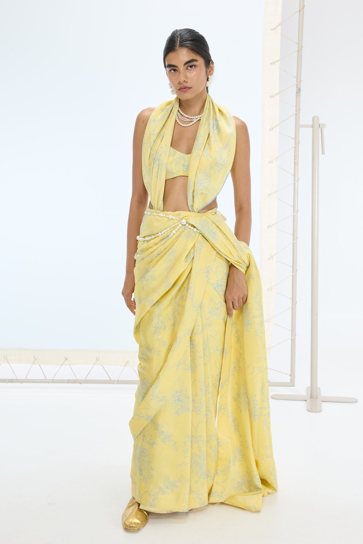 The Rio Saree in Yellow