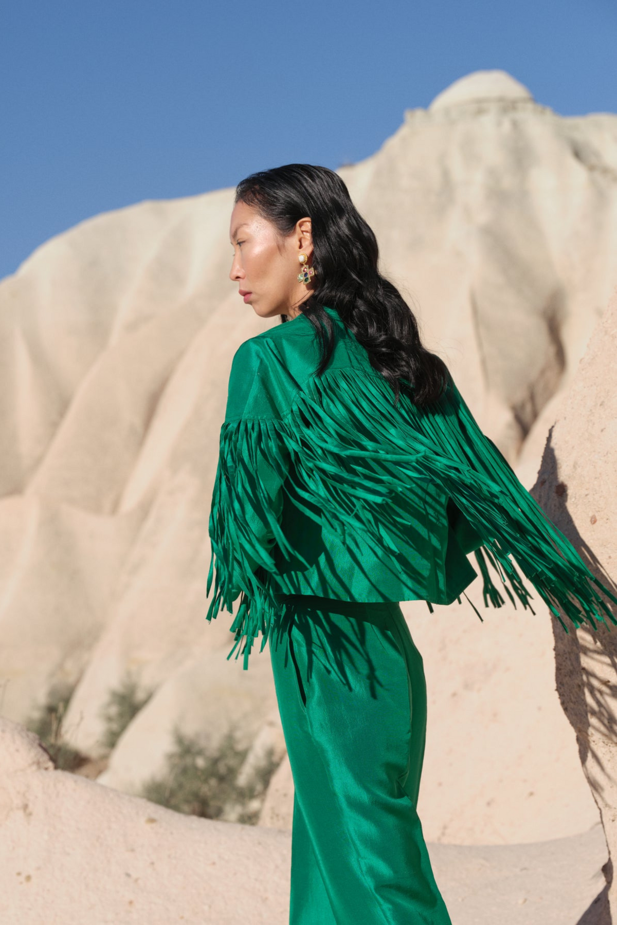 Fringe Jacket With Pants