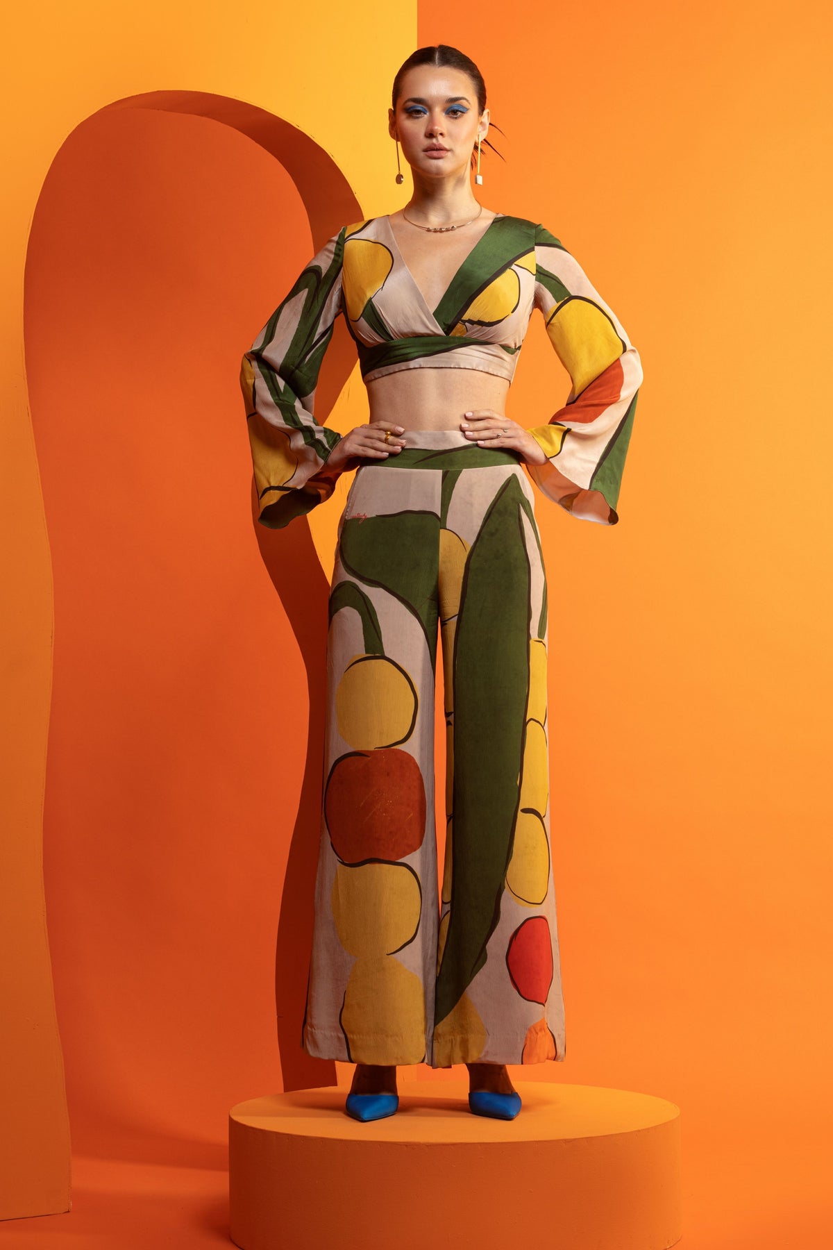 Artistic Printed Crepe Co-ord Set