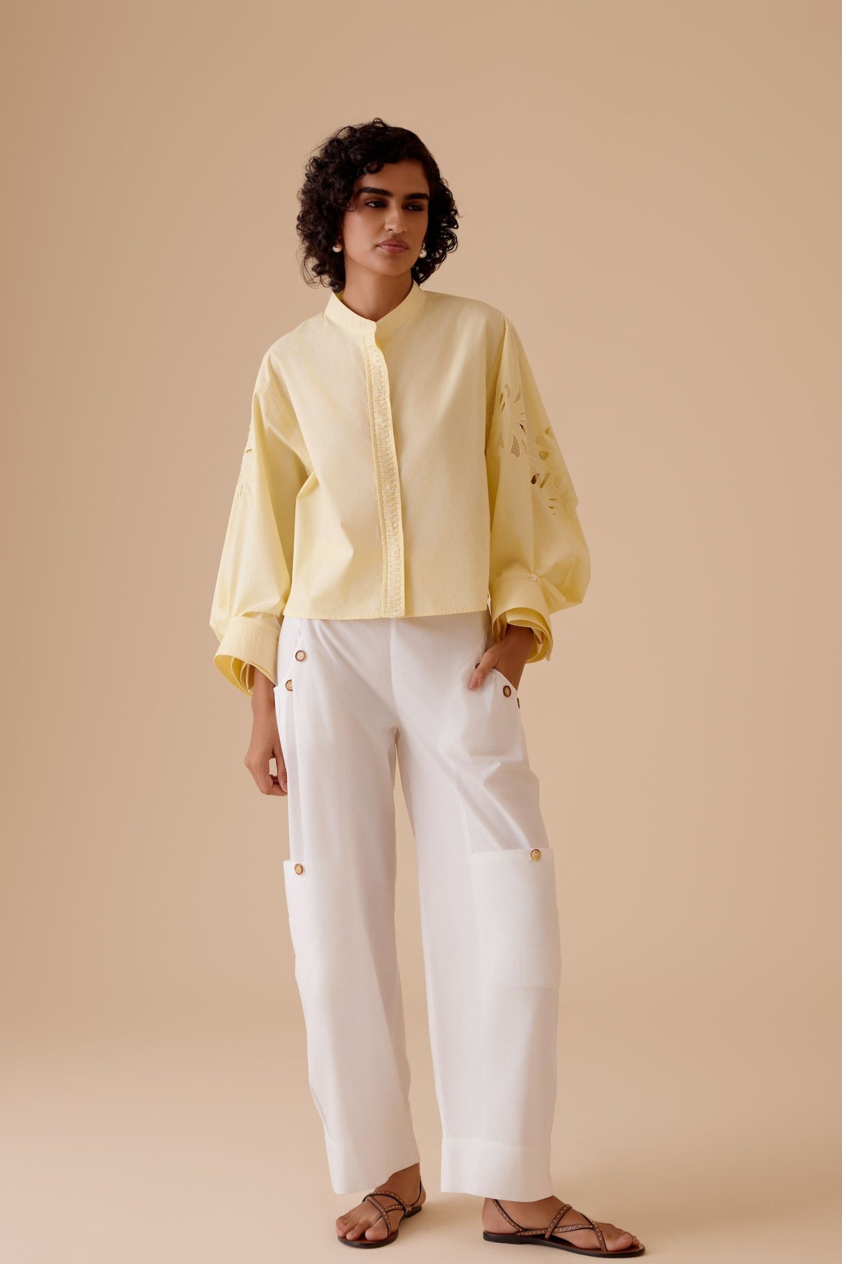 White Manya Pant