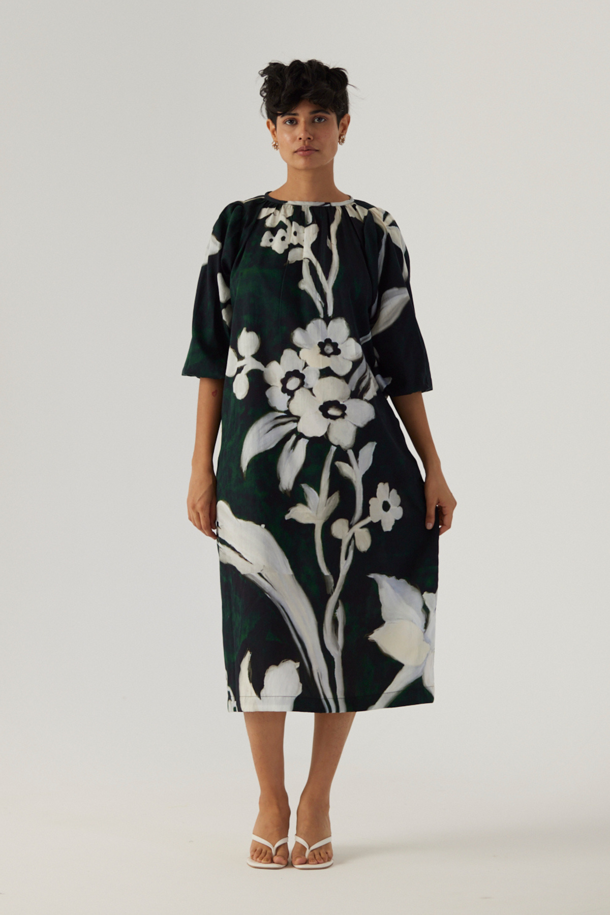 Chicory Black Midi Dress