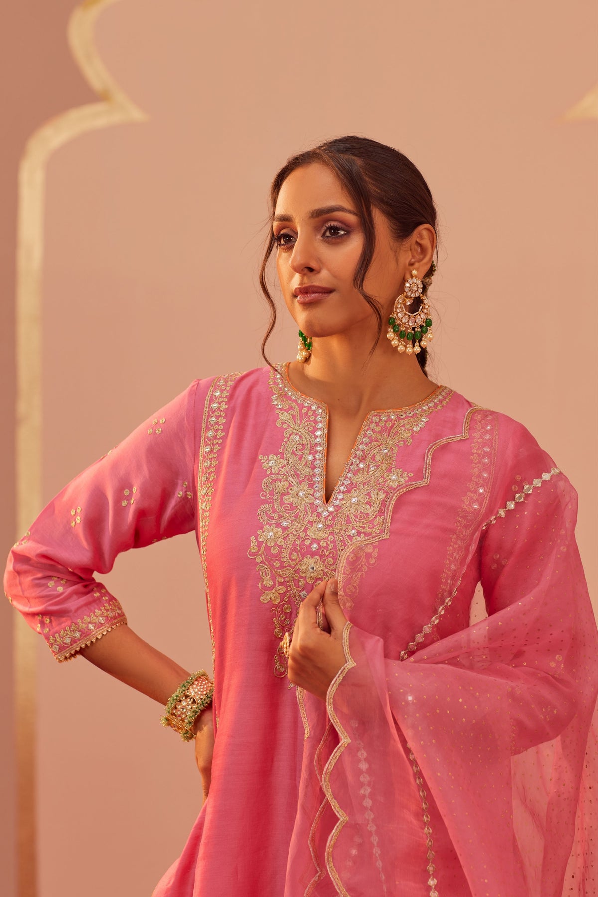 Aaima Pink Kurta Set