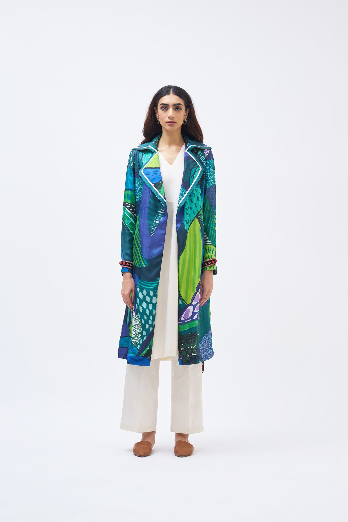 Forest Green Trench Jacket