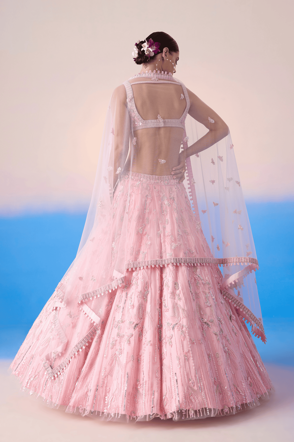 Carnation Pink Lehenga Set