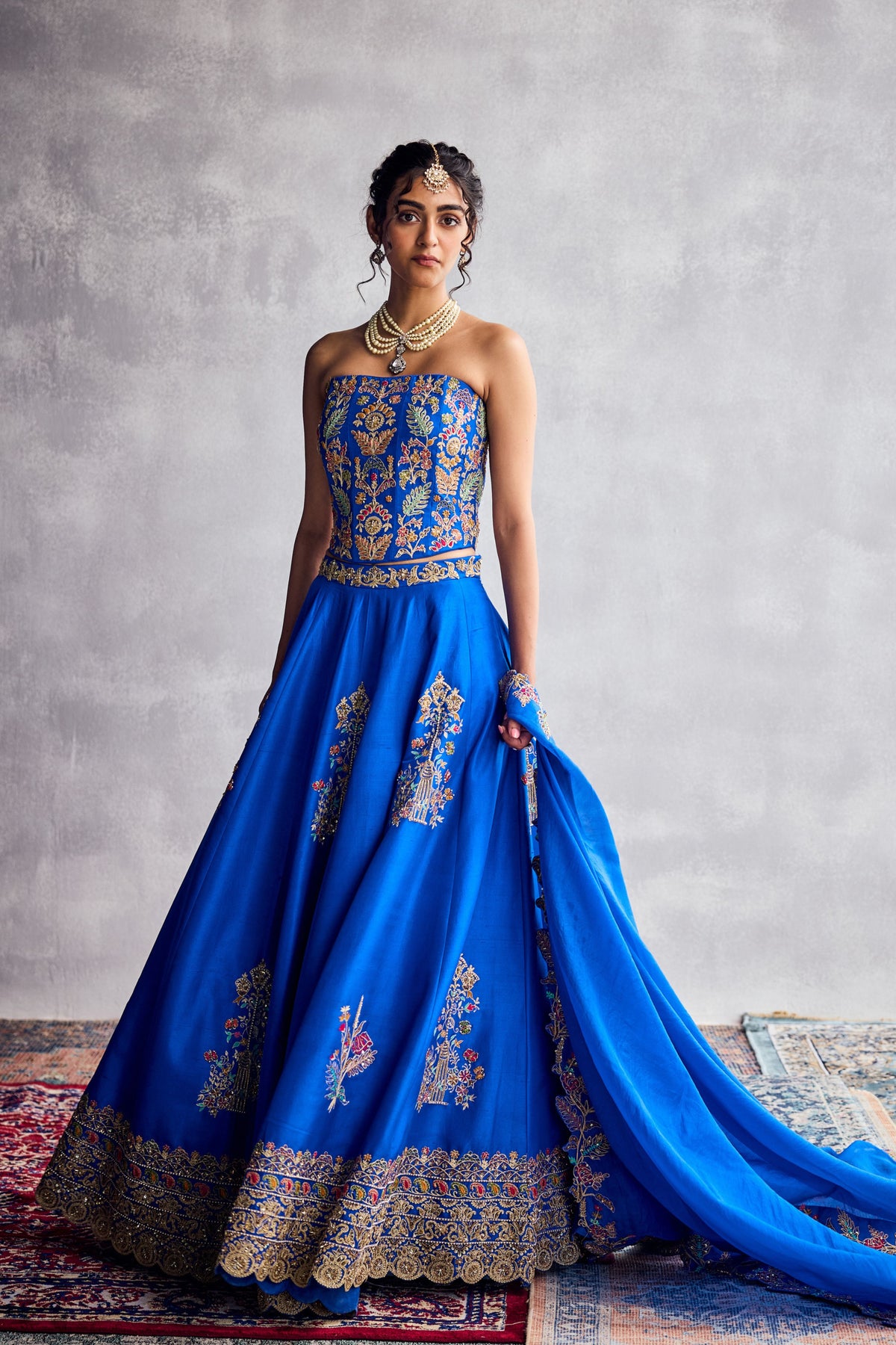 Cobalt Blue Lehenga Set