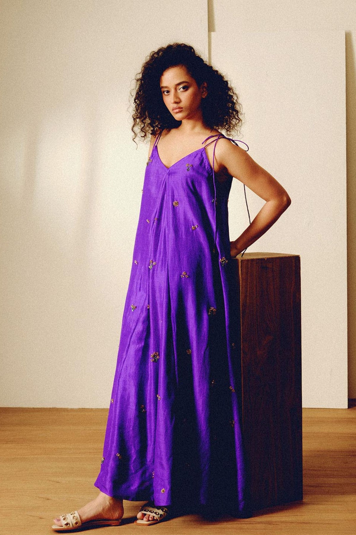 Plume Purple Dress