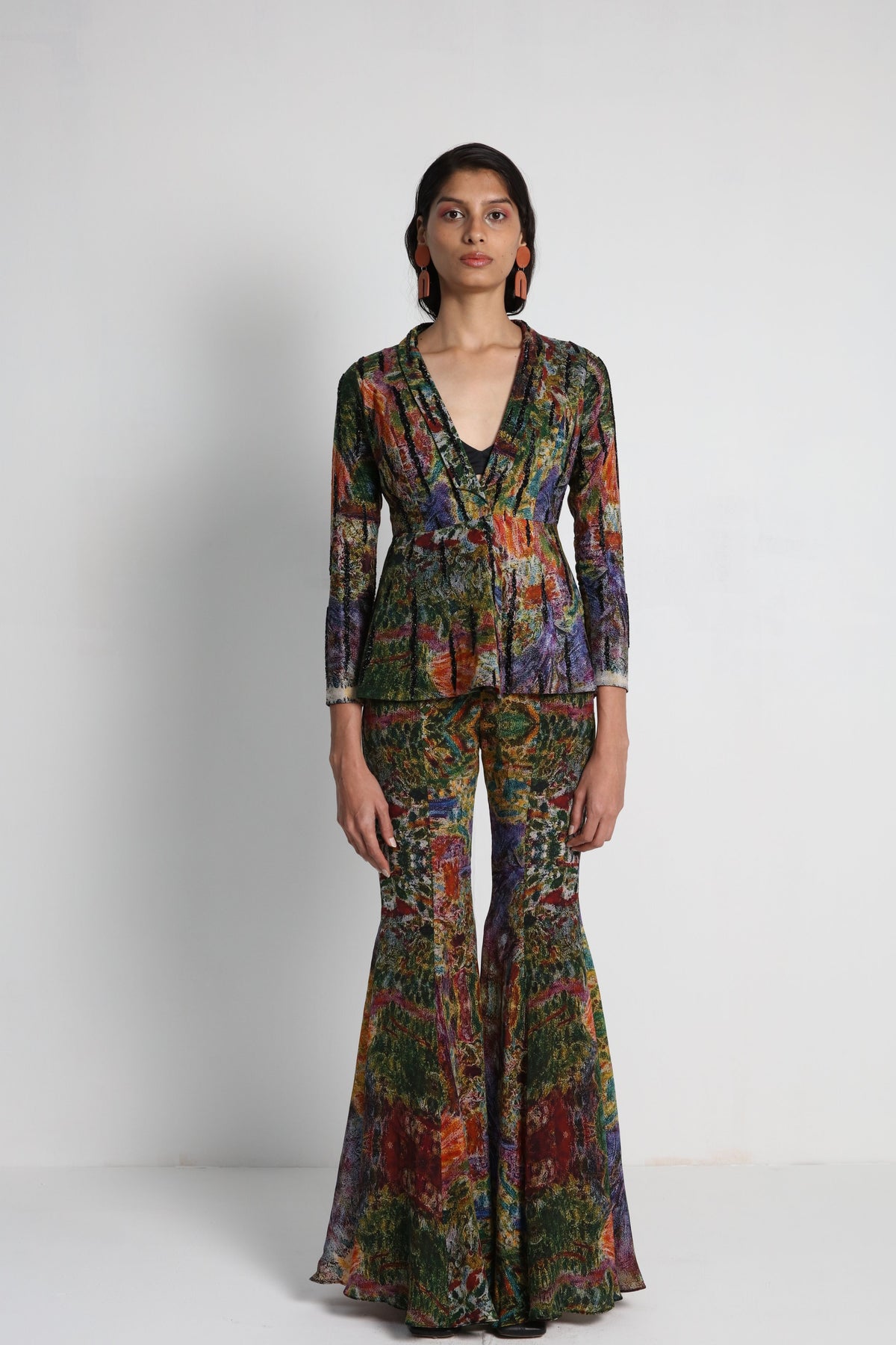 Multicolour Printed Sharara Set
