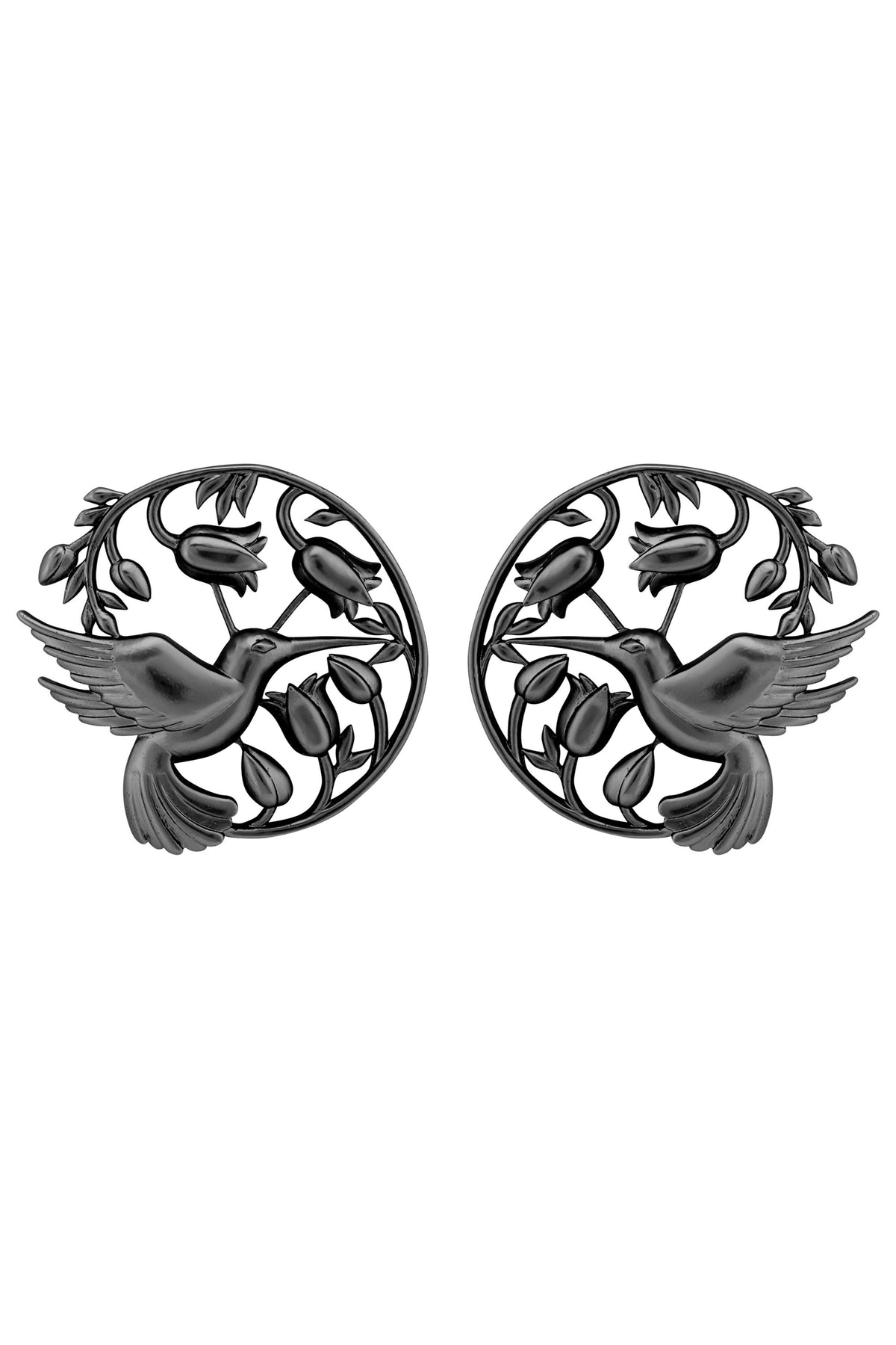 Gun metal piece of paradise earrings