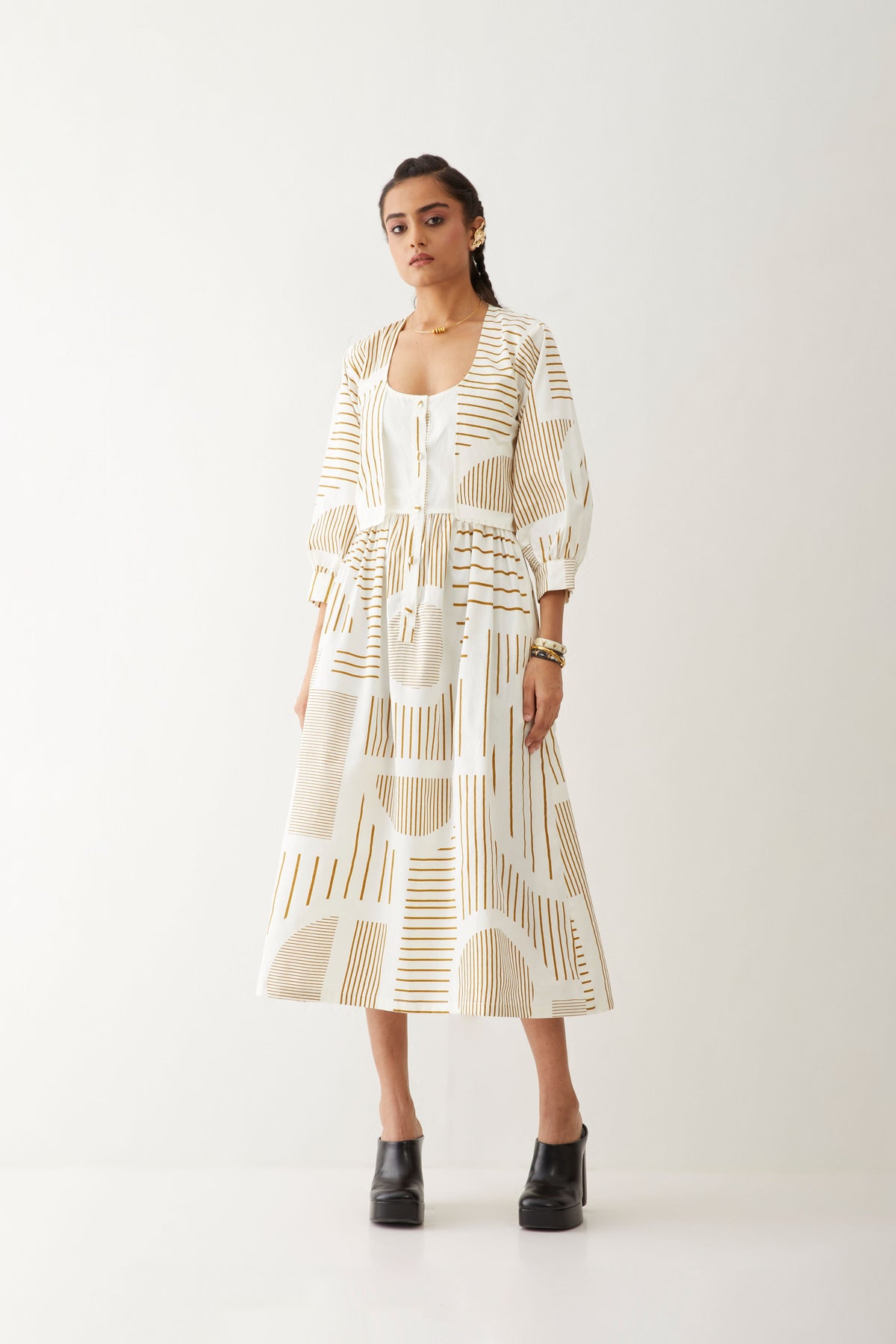 Bonobo Dress With Reflection Print