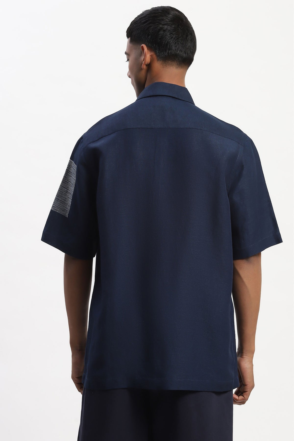 Embroidered Scribble Blocks Shirt