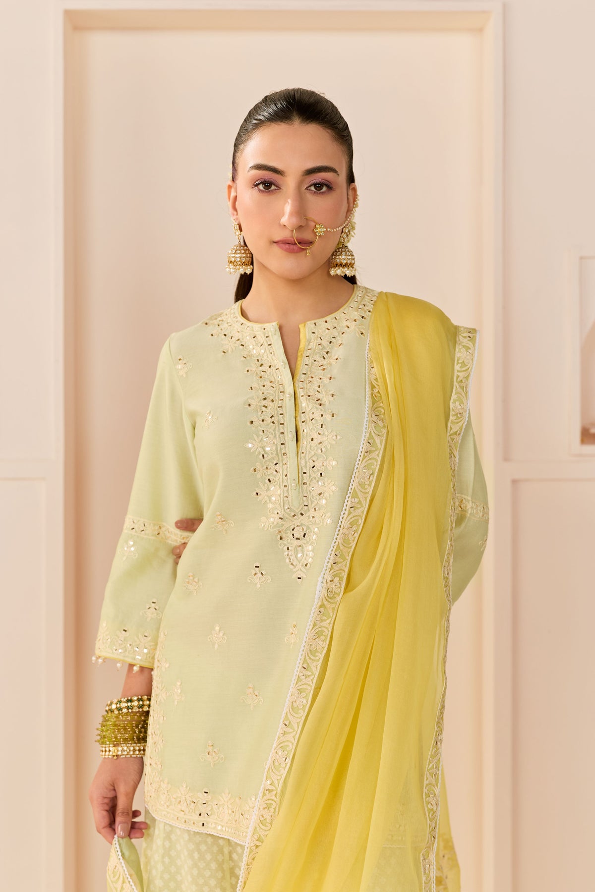 Rehma Mint Green Sharara Set