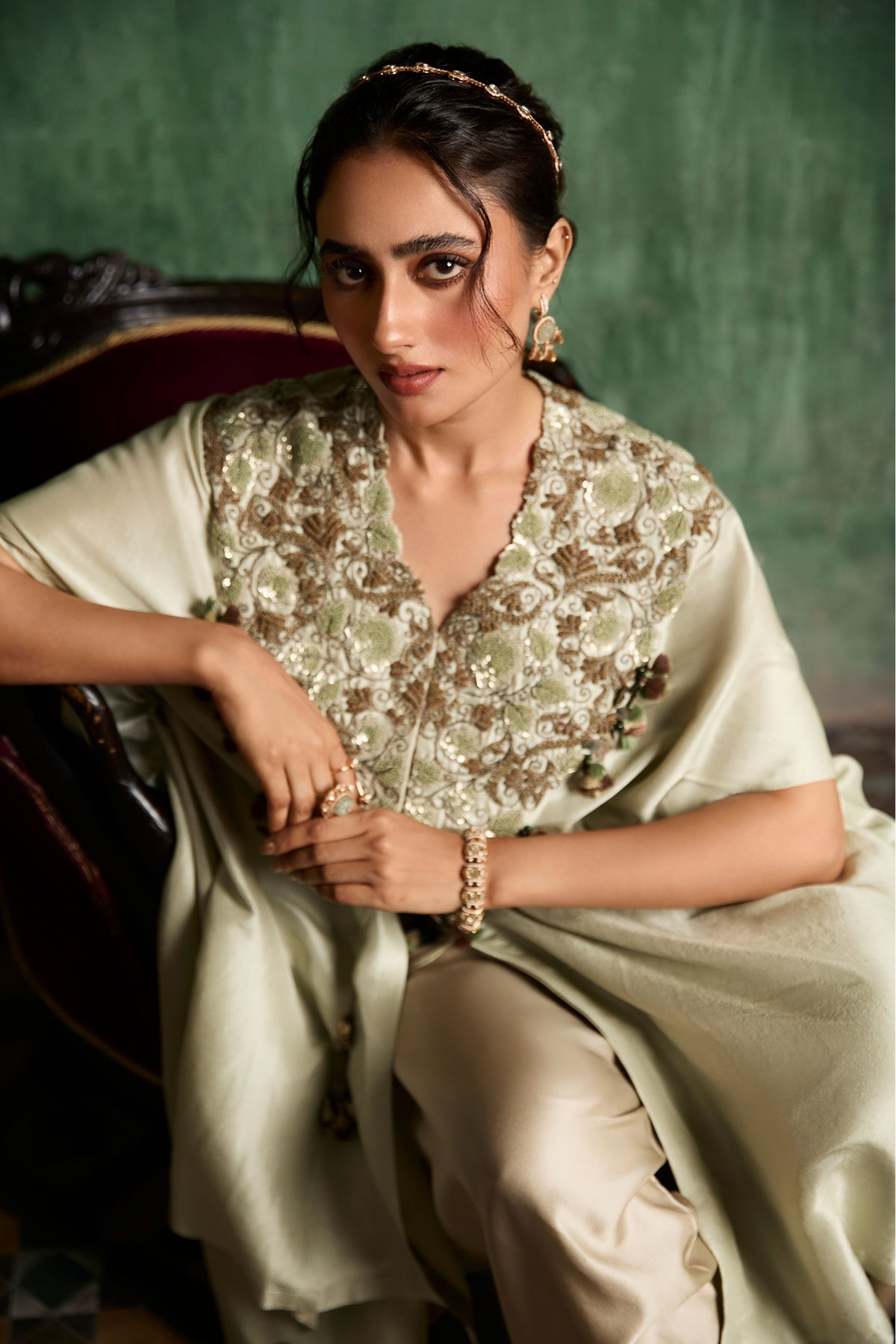 Beige Kaftaan Set