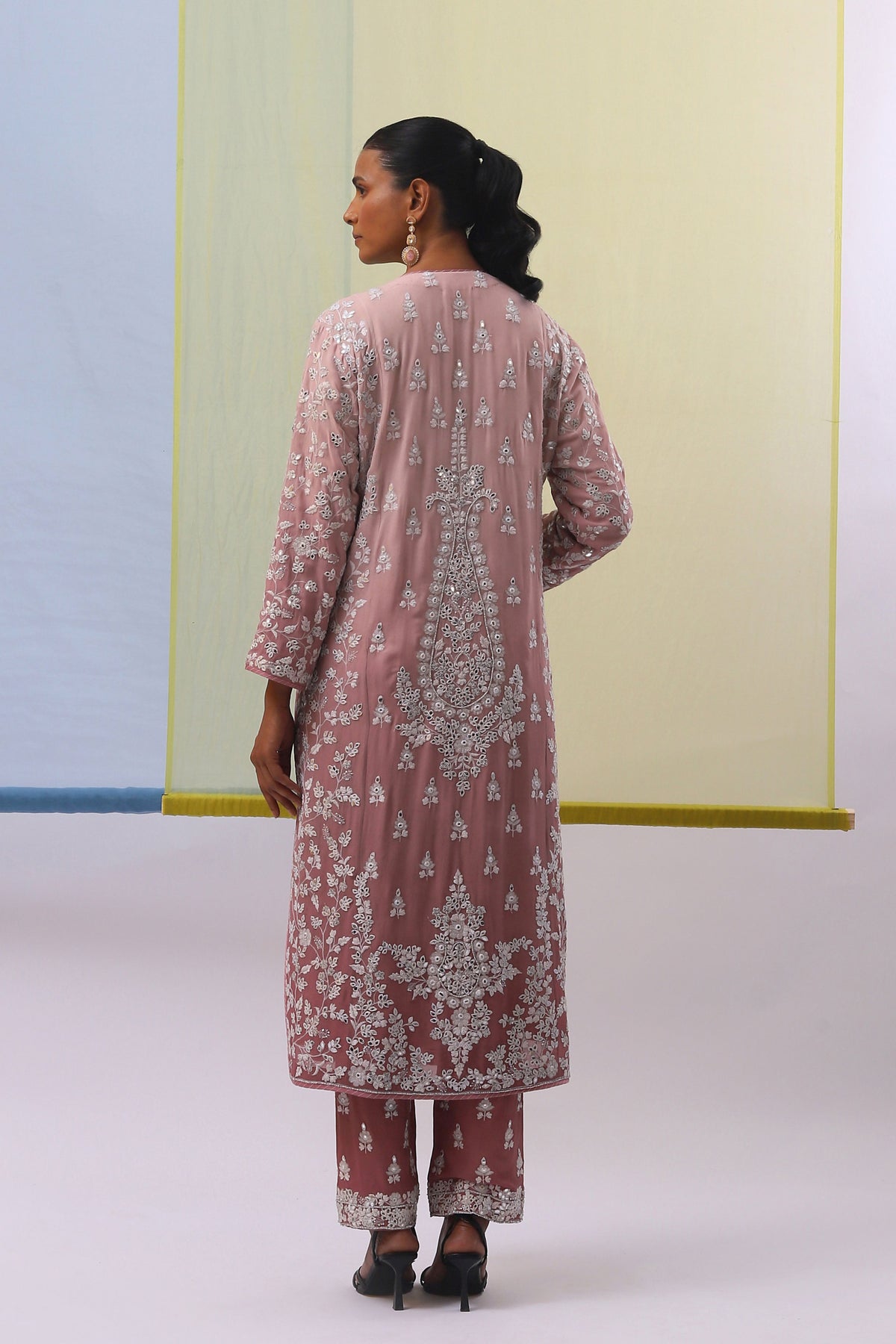 Pink Dua Long Kurta Set