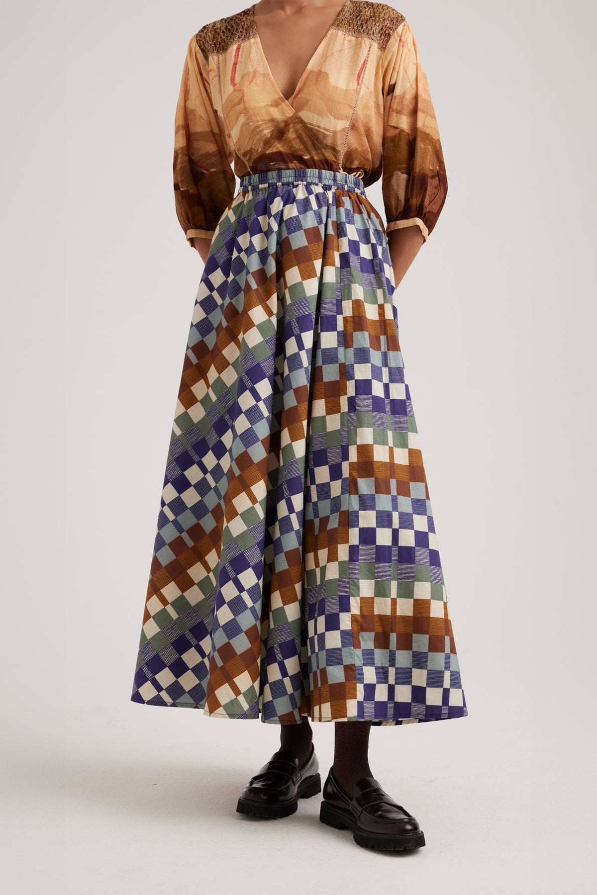 Checkers Circle Skirt