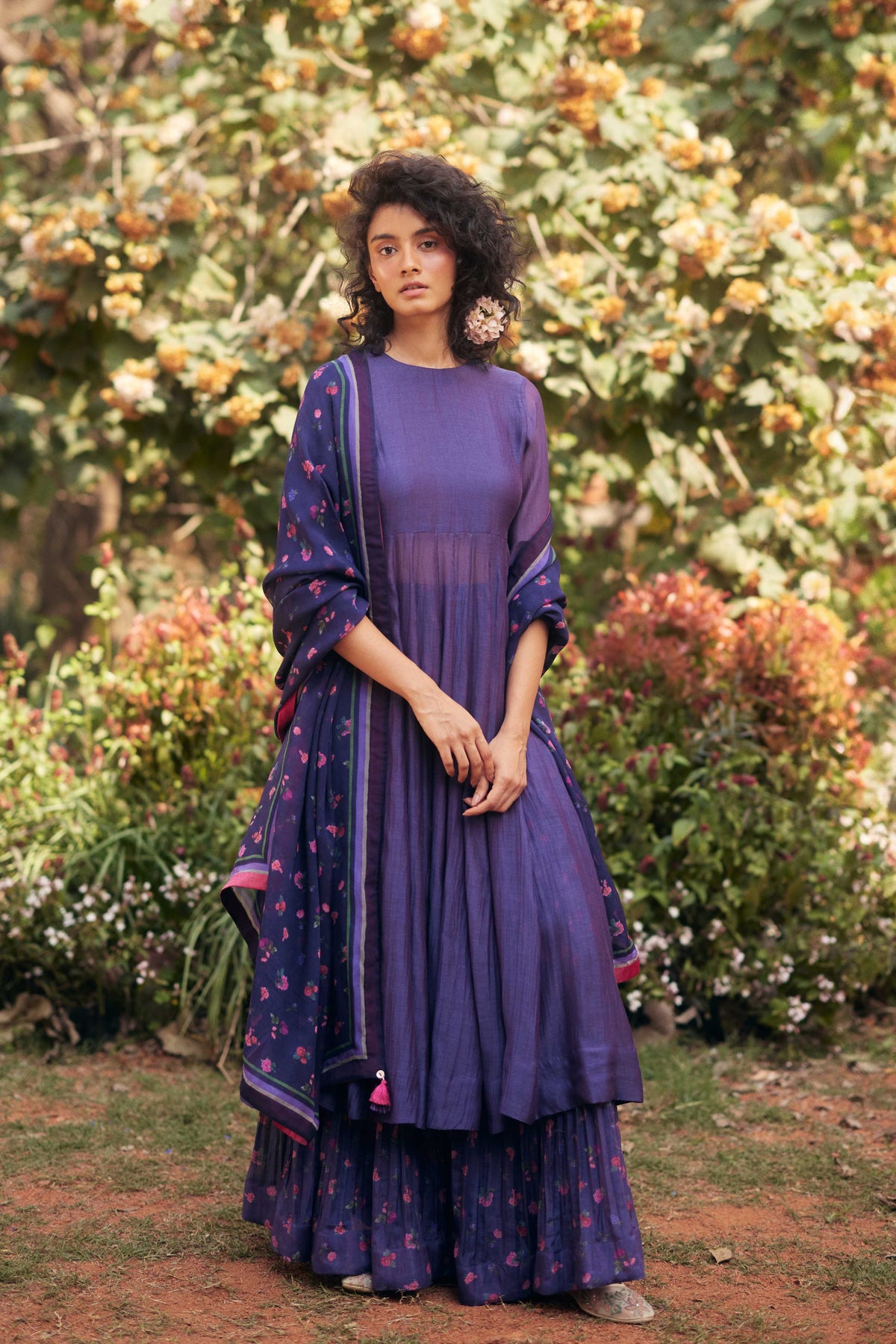 Grape Jelly Anarkali Set
