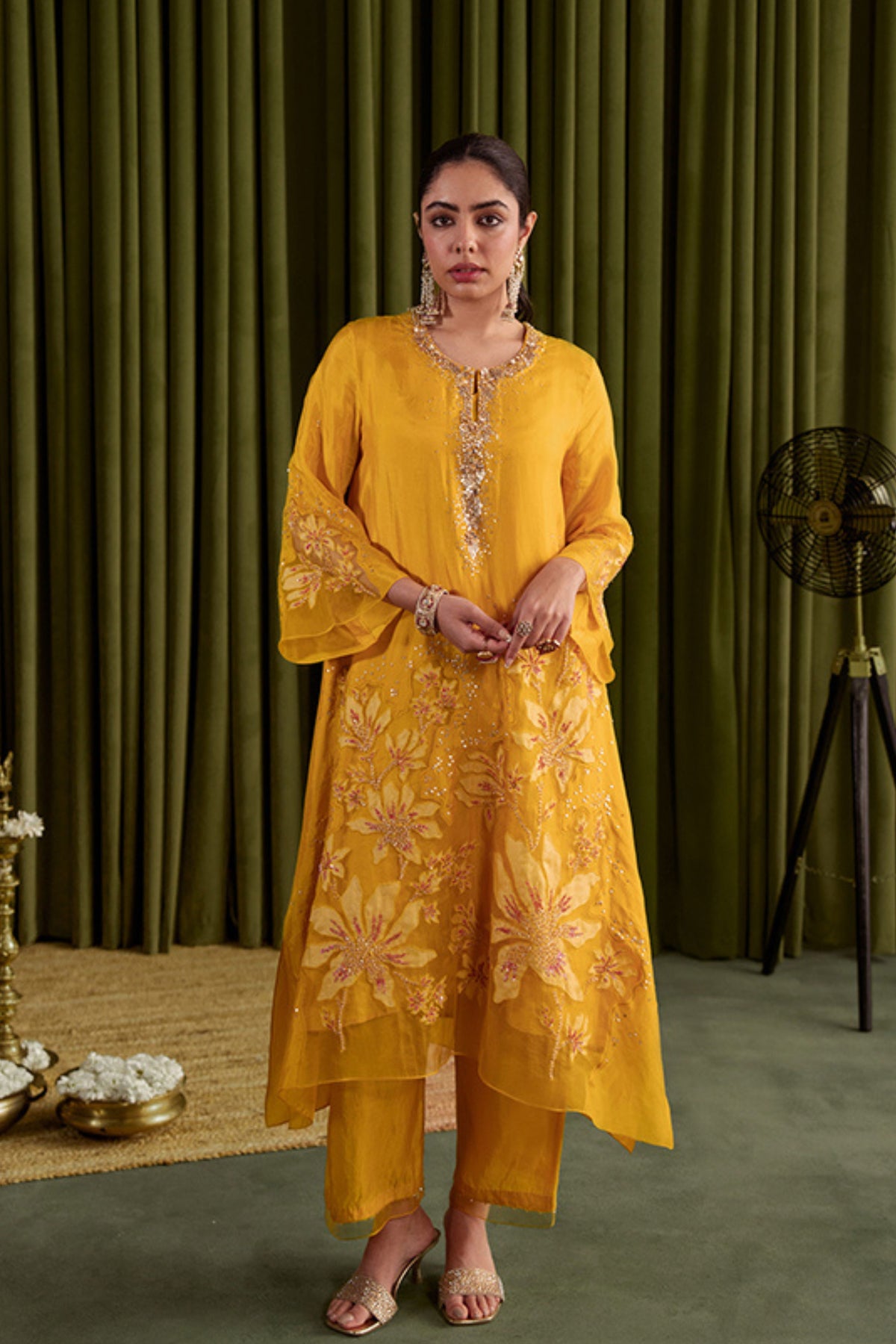 Golden Yellow Magnolia Kurta Set
