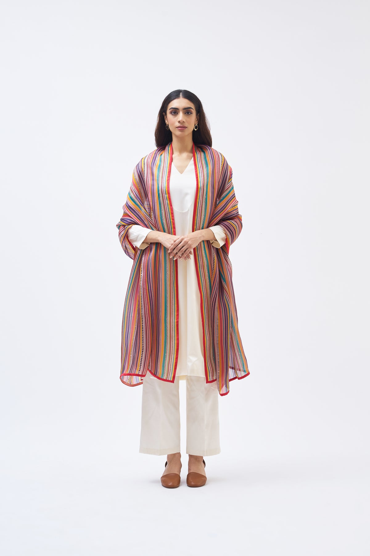 Charley Stripe Technicolour Dupatta