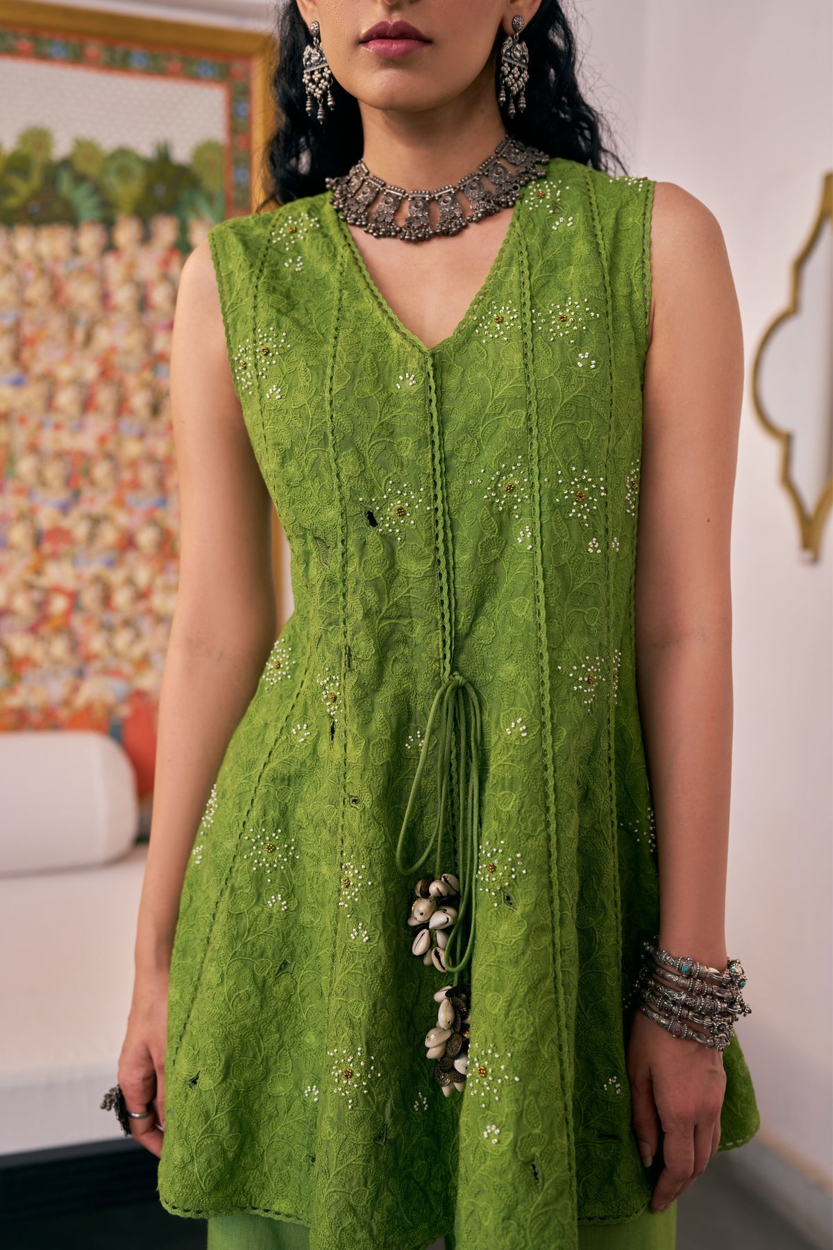 Pea Kalidar Peplum Set