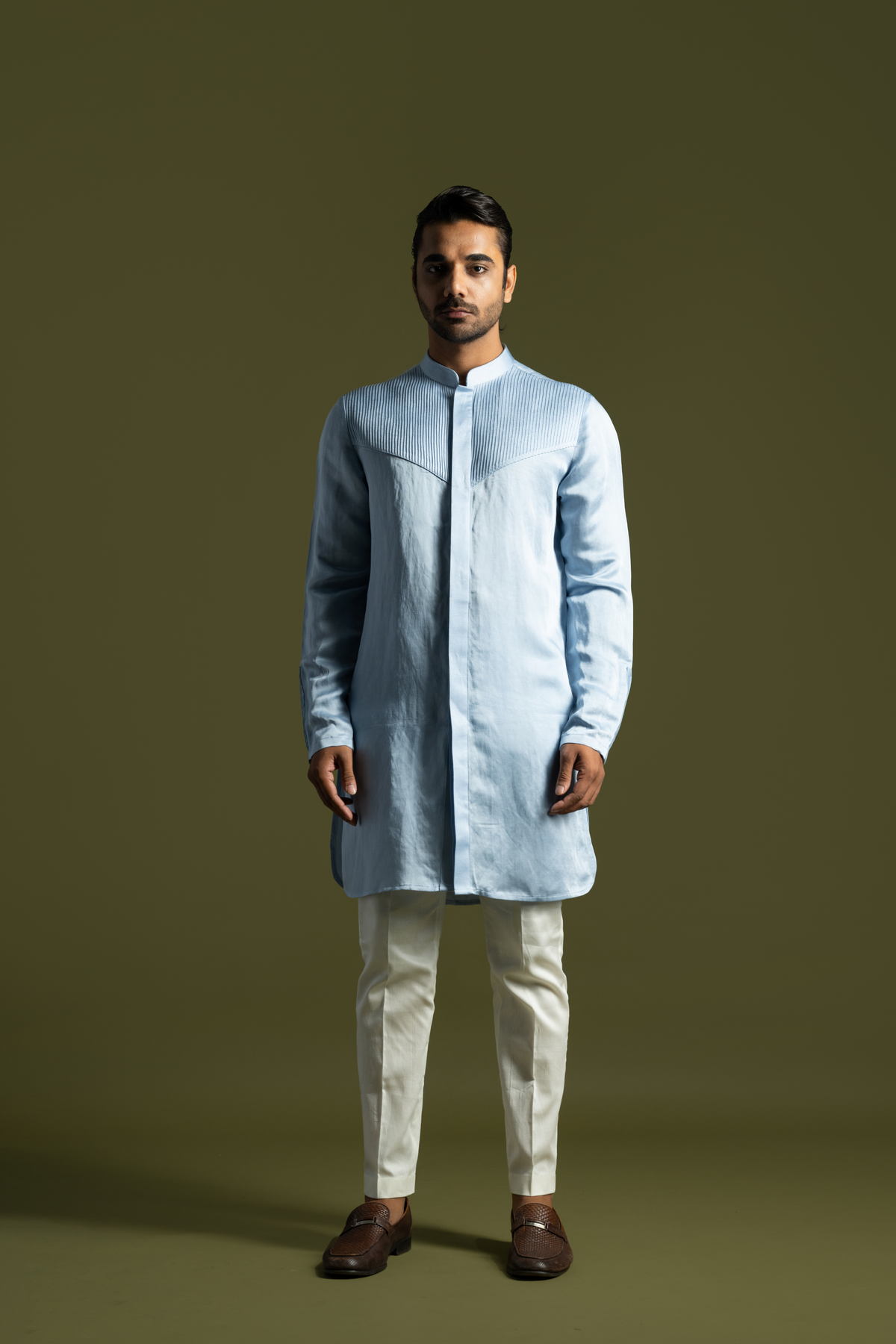 Ice Blue Kurta Set