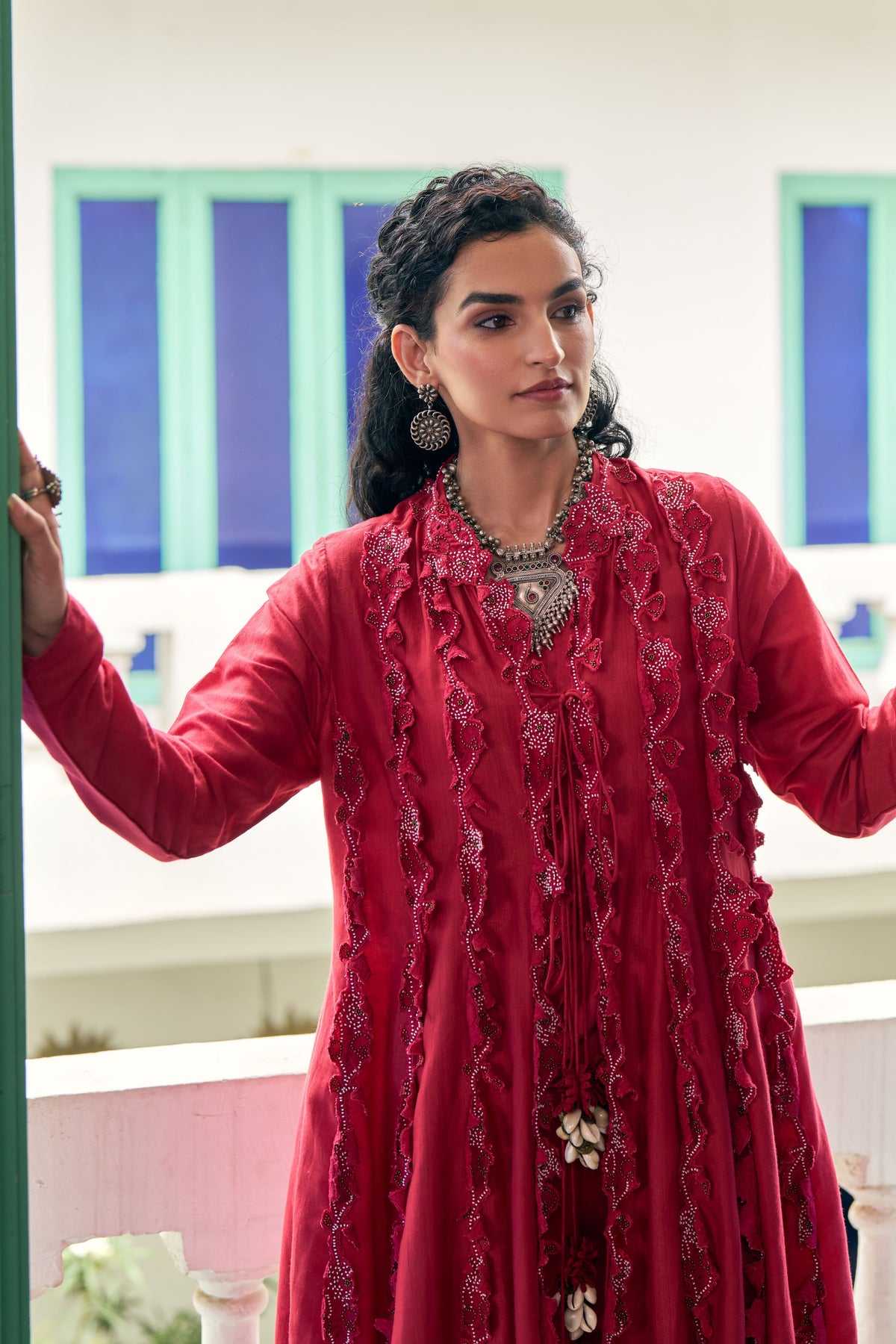 Ruby Floral Kurta Set