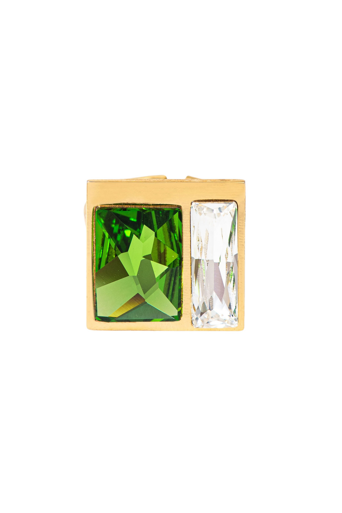 Fusion Crystal Ring - Fern &amp; White