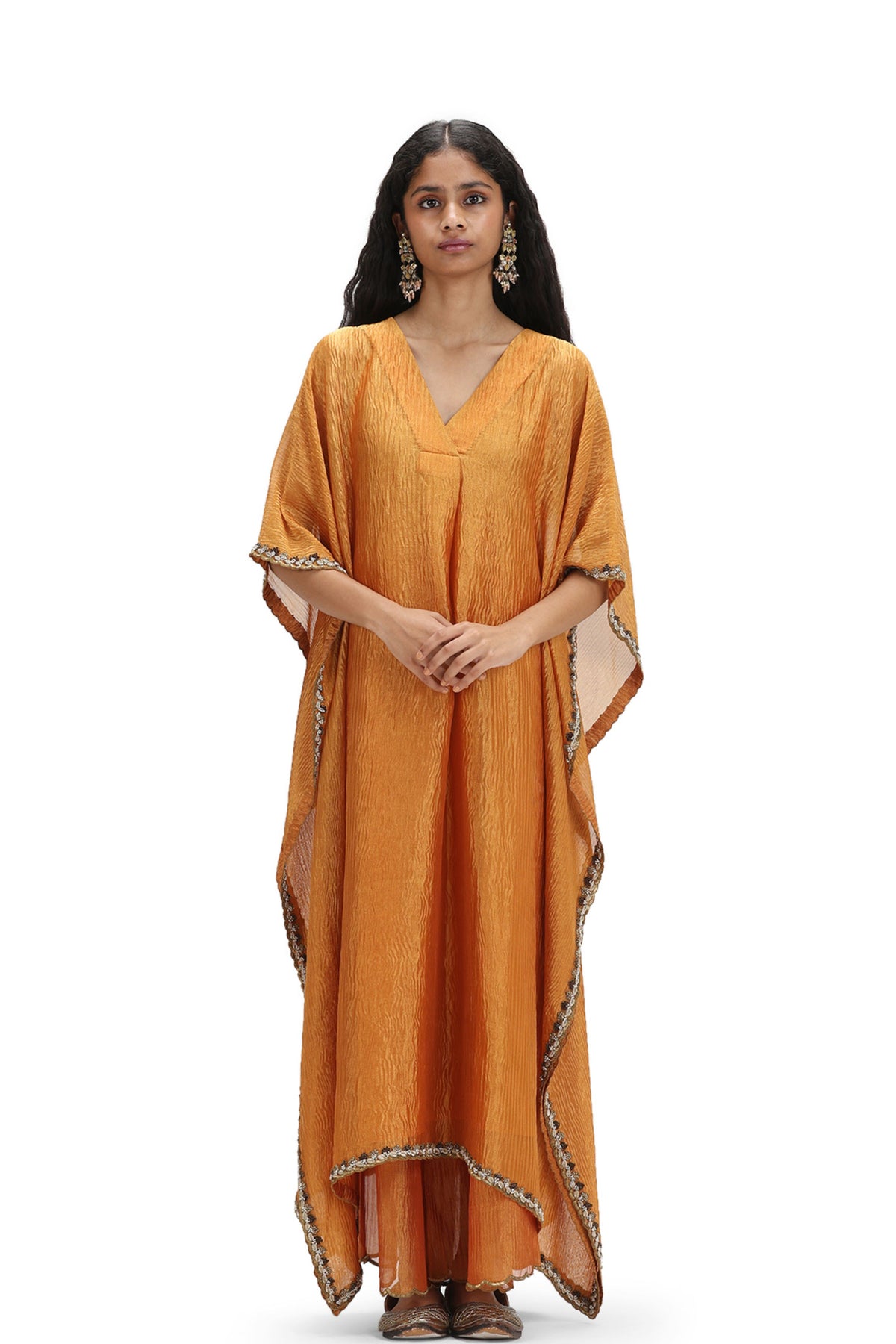 Visista Rust Kaftan Set