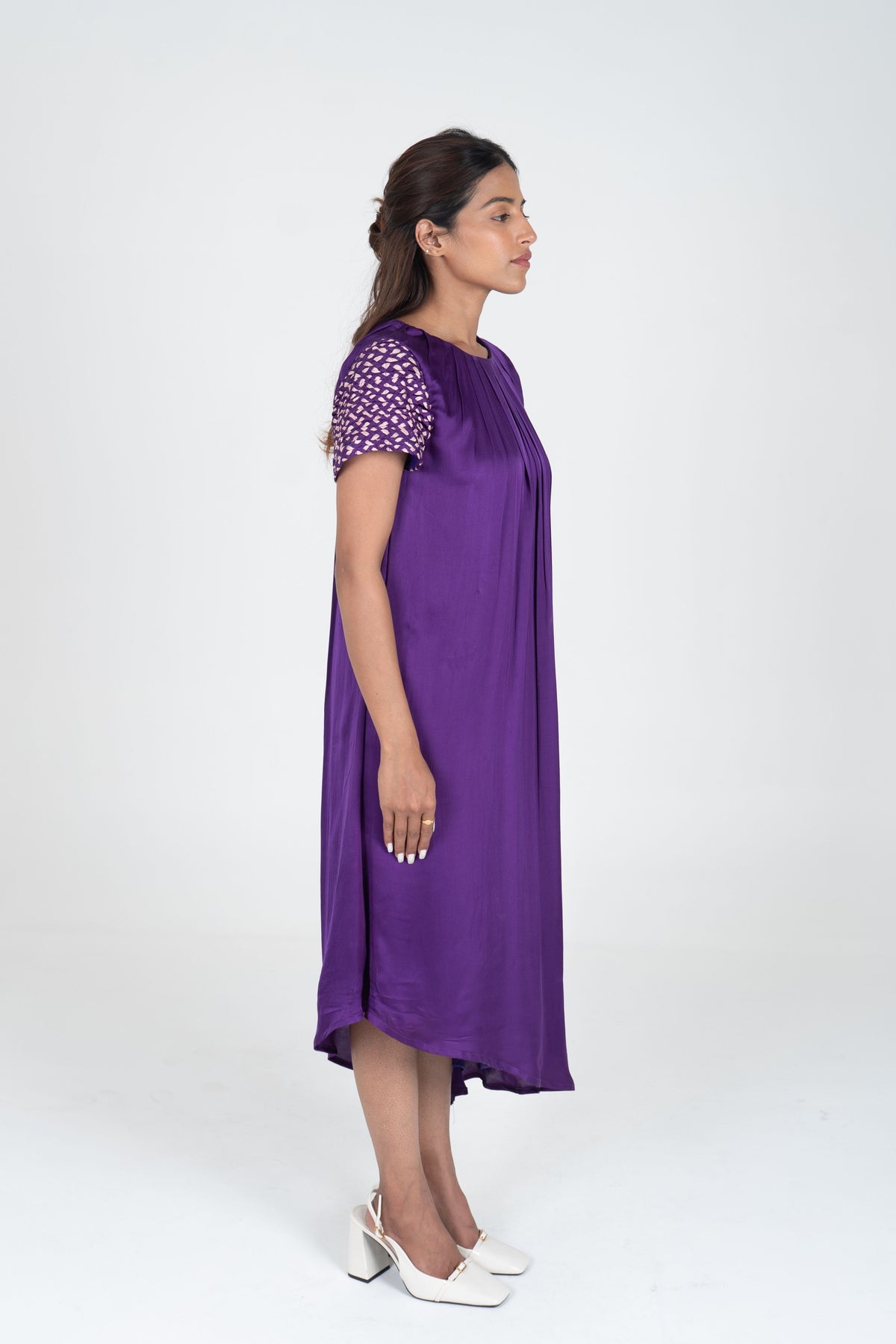 Purple-pink Midi Dress