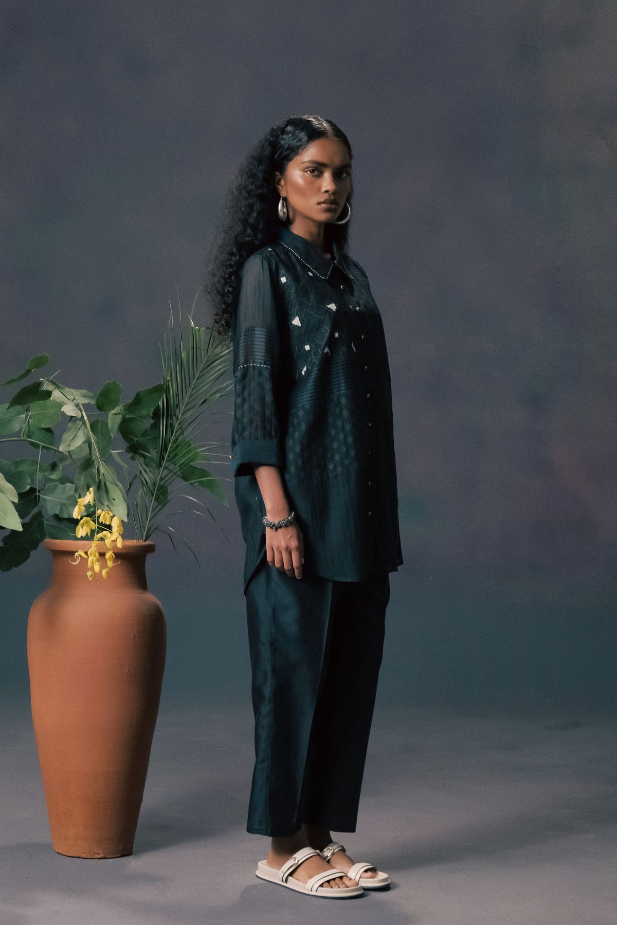 Mulberry Chanderi Co-ord Set