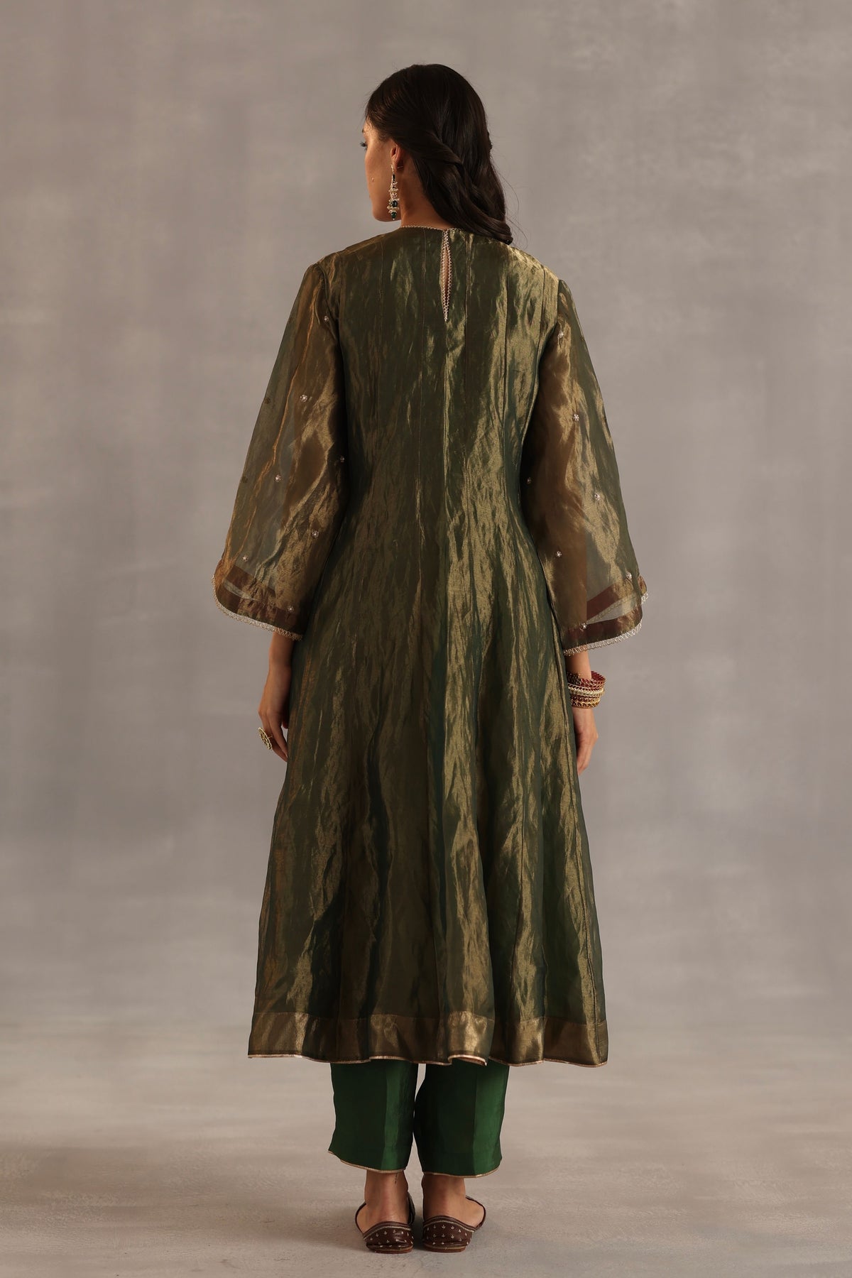 Navratna Olive Kurta Set