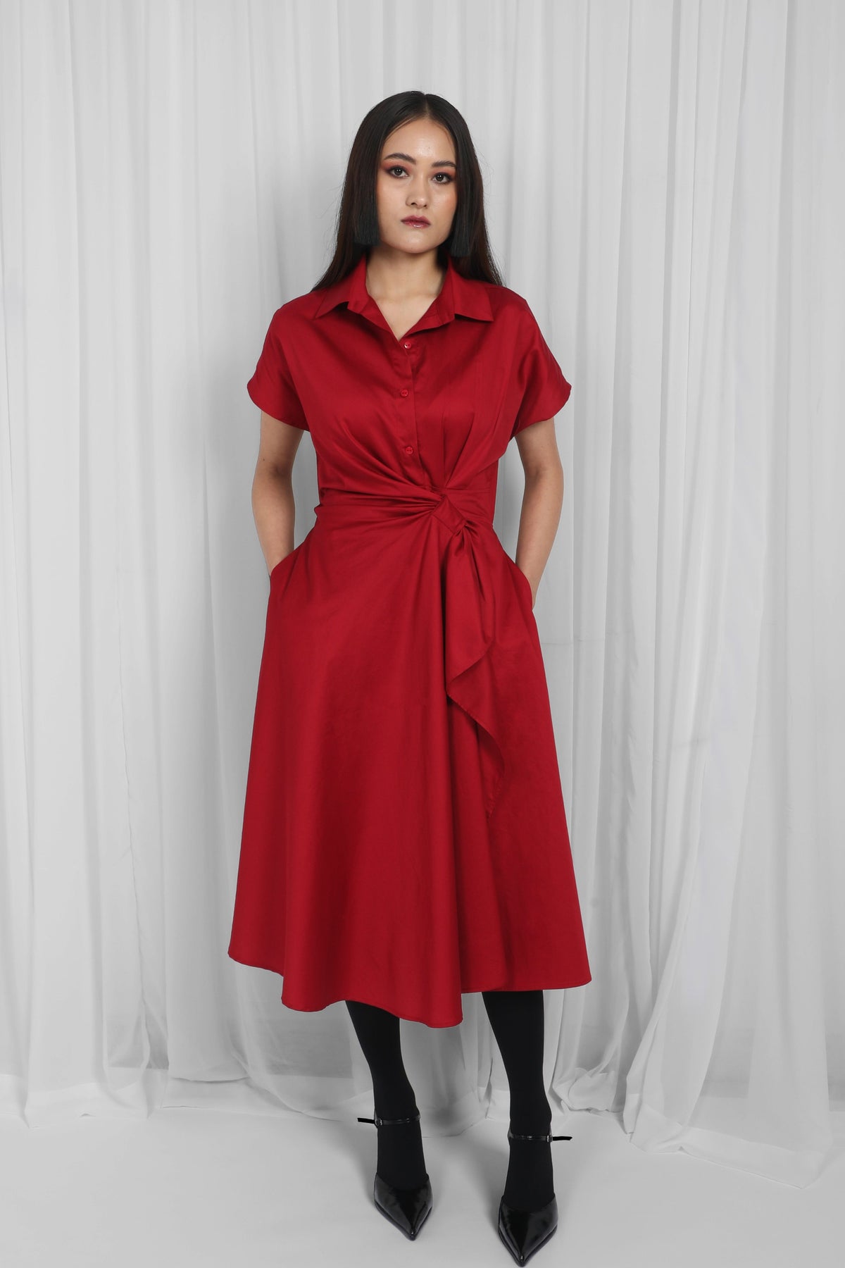 Red Wrap Dress