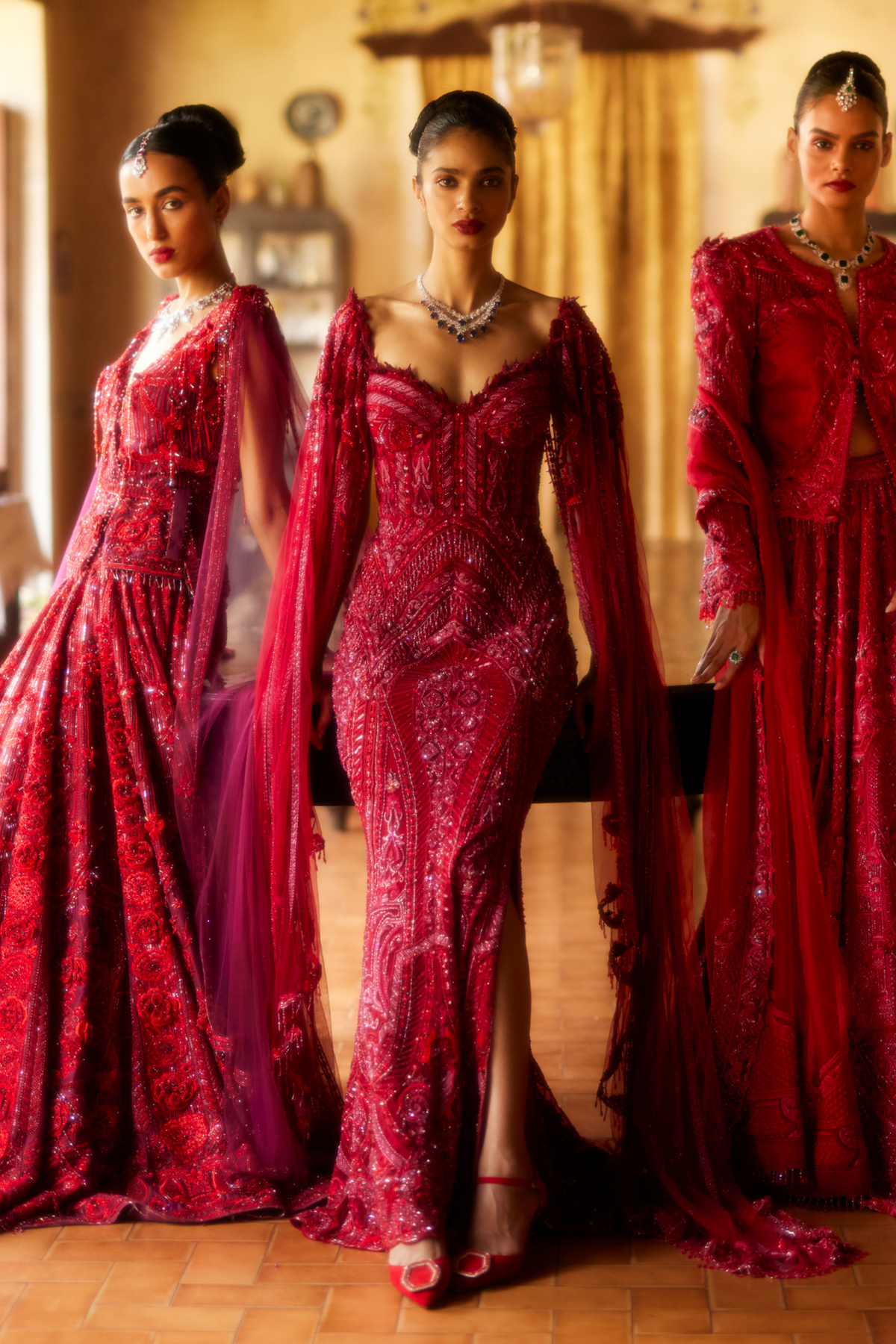 Red Gown With Wings