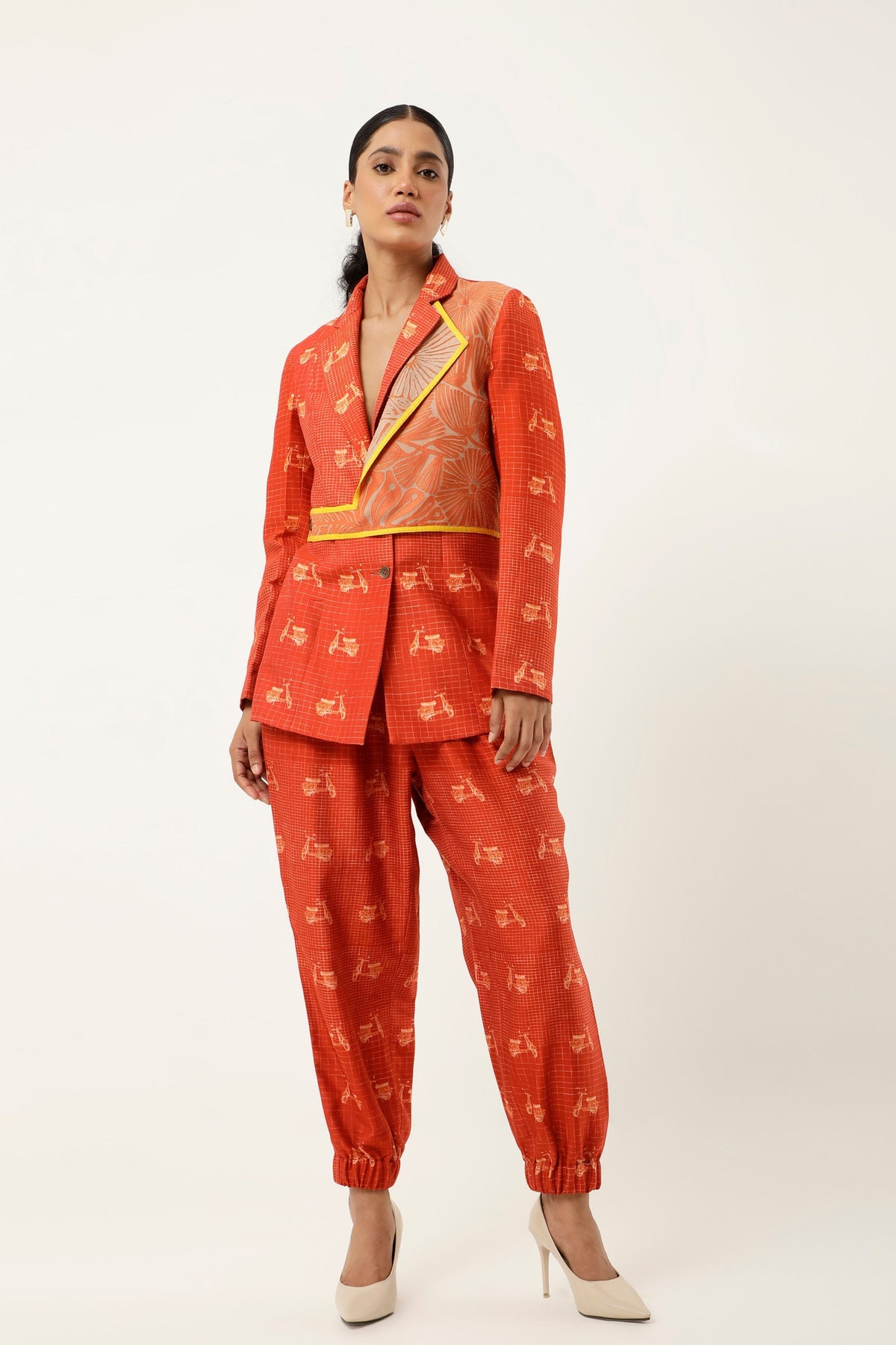 Rust Embroidered Co-ord Set