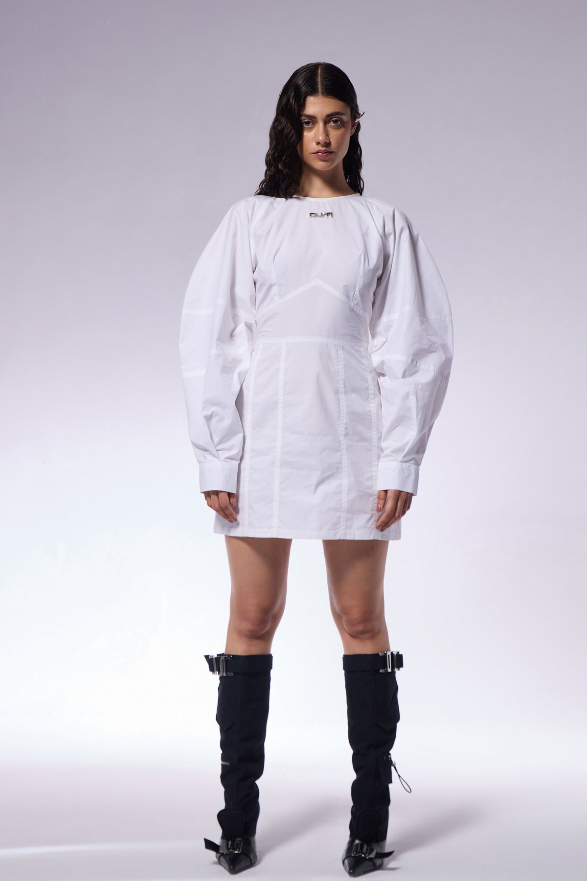 White Poplin Shirt Dress