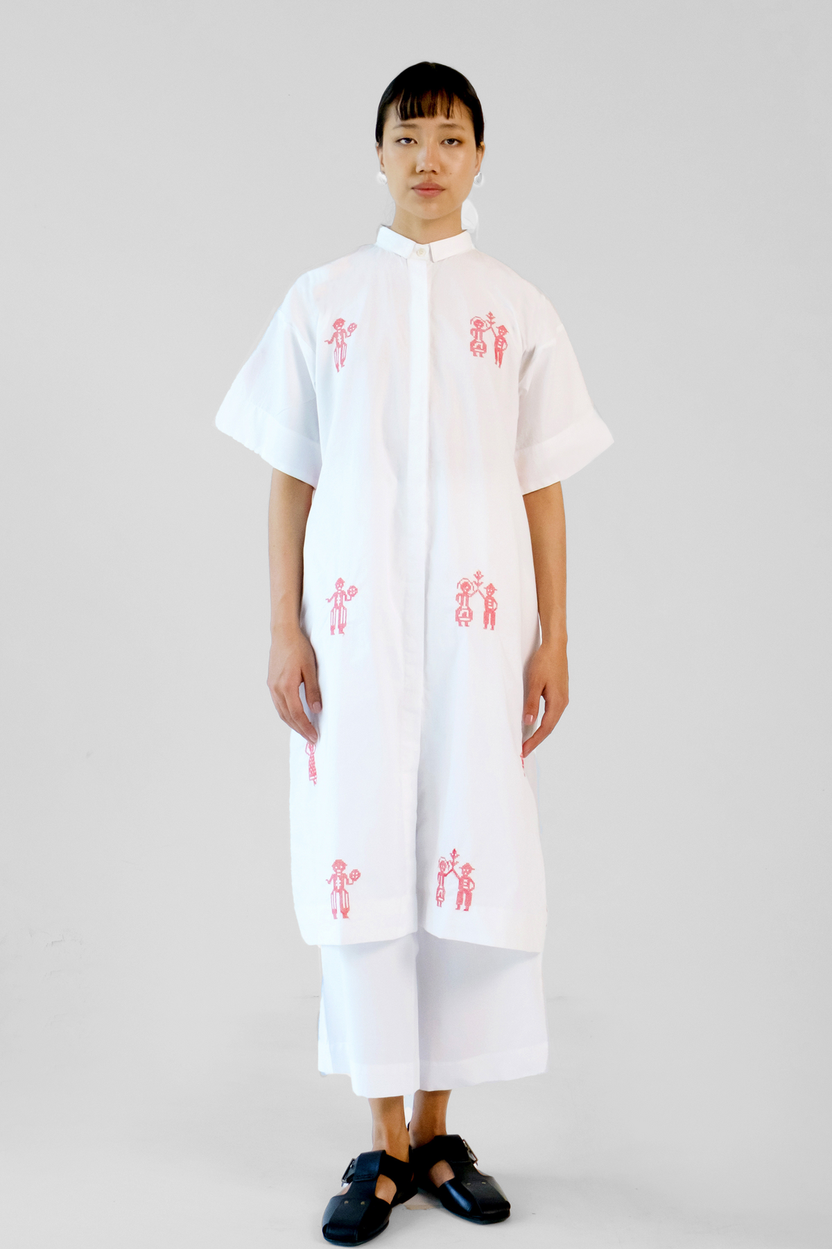 White and Red Co-ord Set