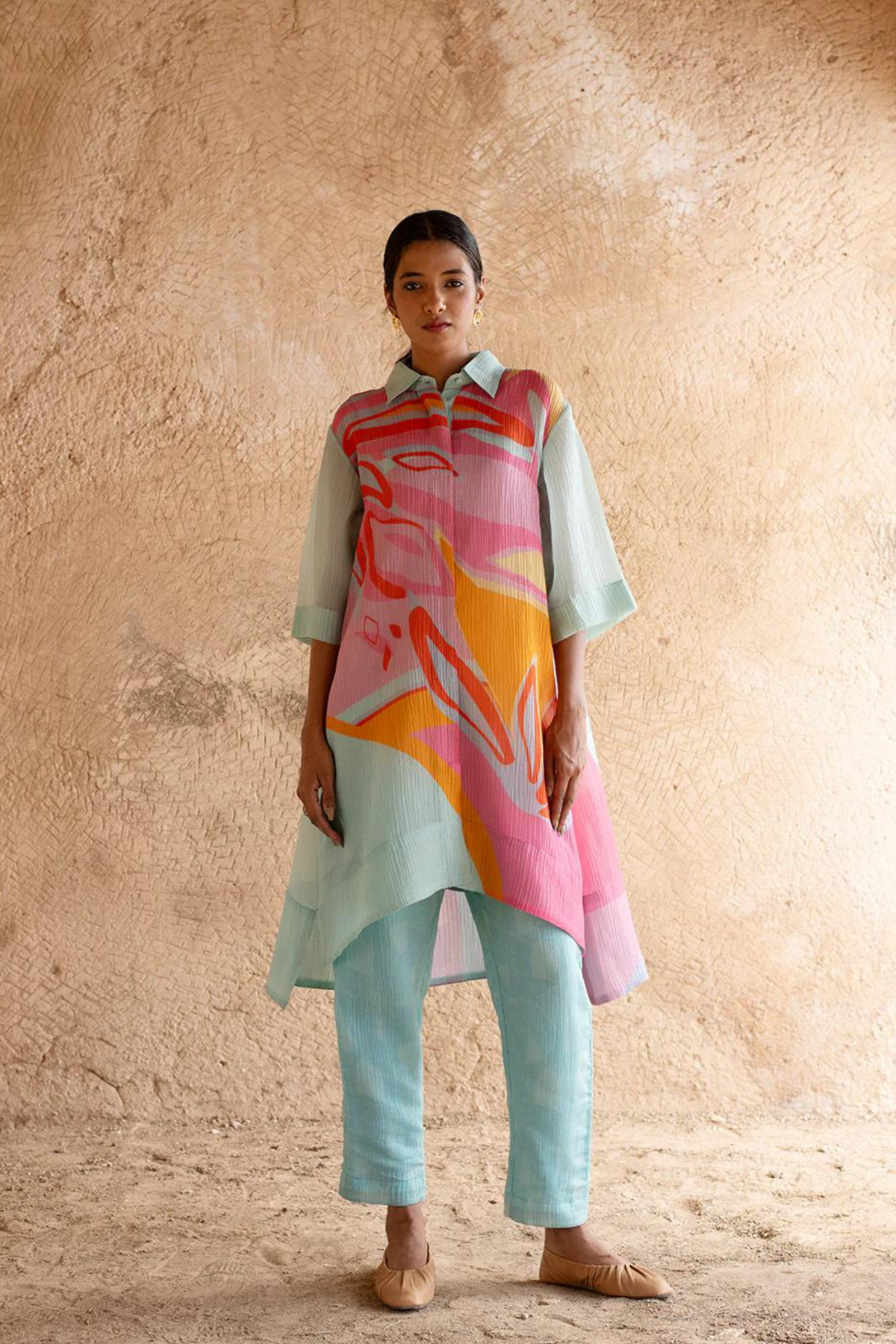 Aqua Blue Kurta Set