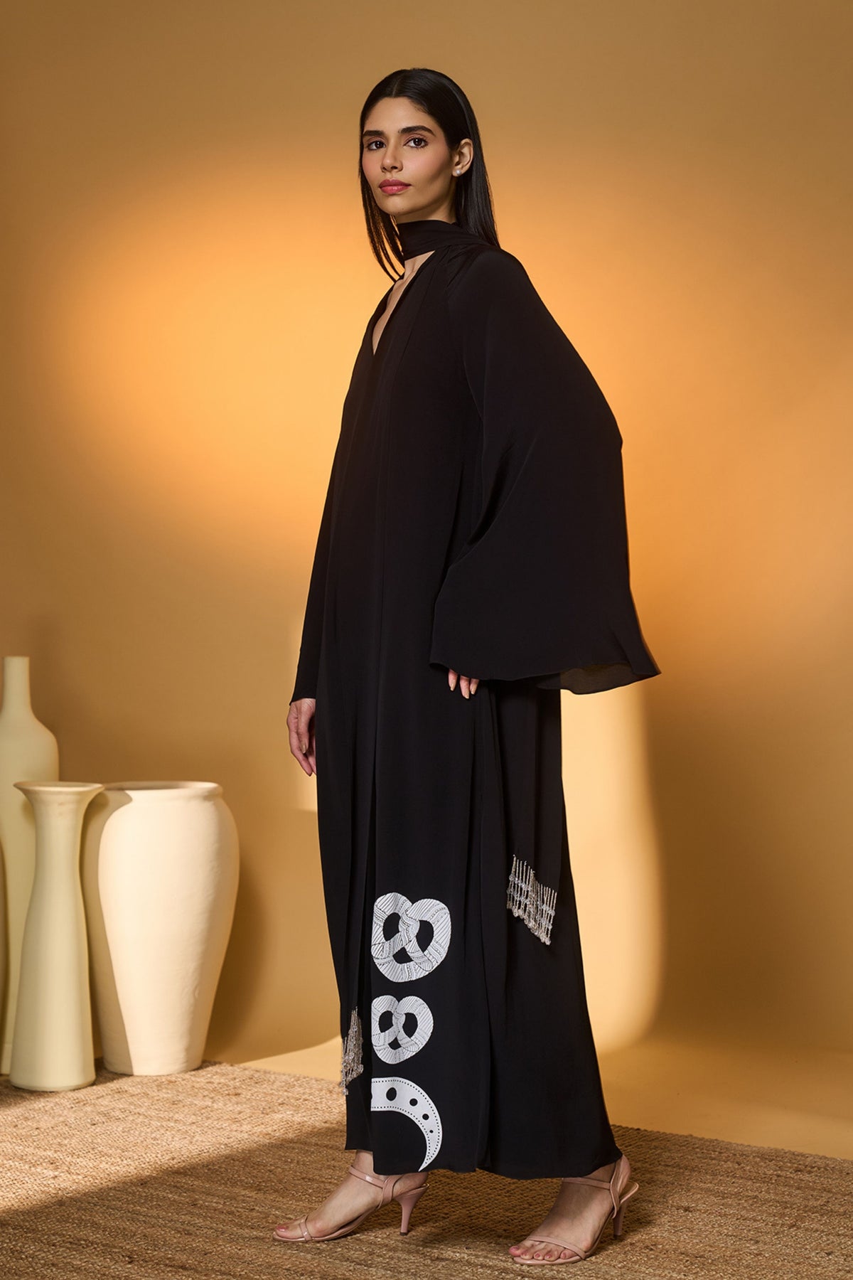 Black Midnight Snack Kaftan