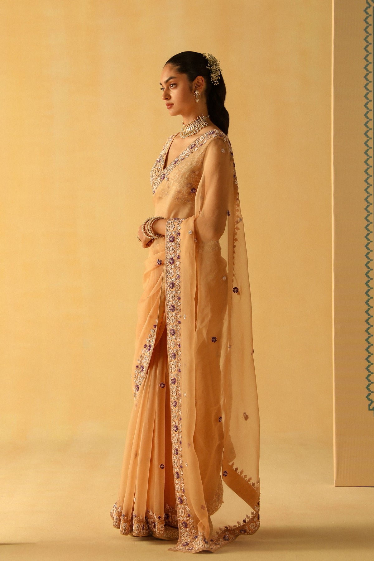 Gold Hannah Saree Set