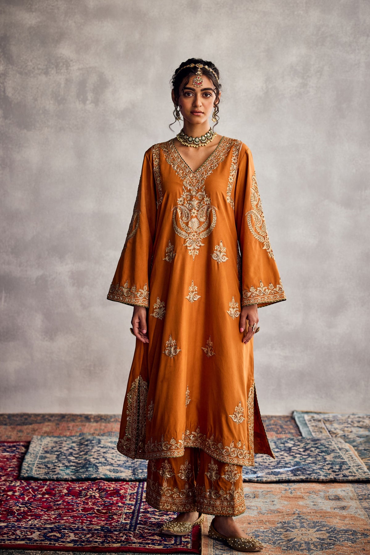 Brick Orange Kurta