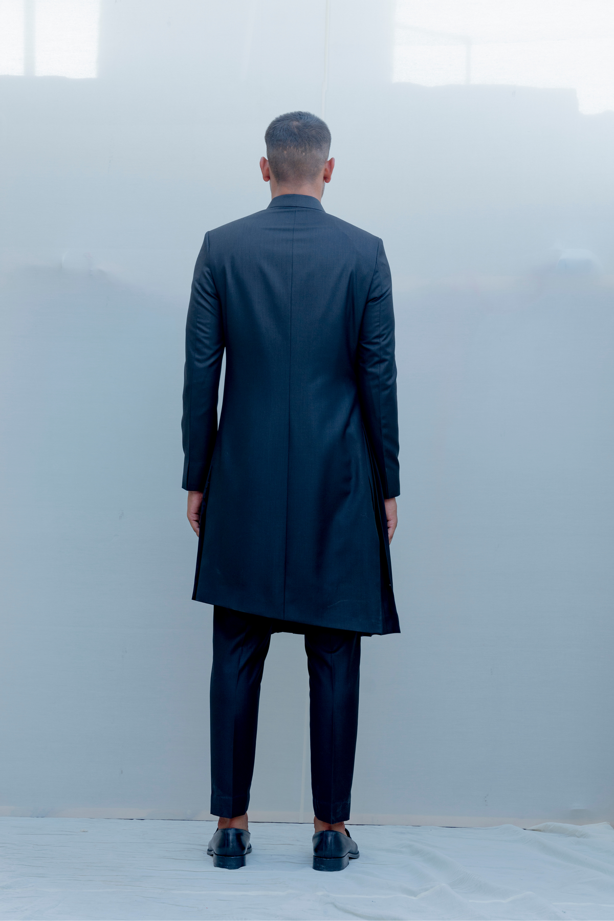 stygian long indo western jacket set