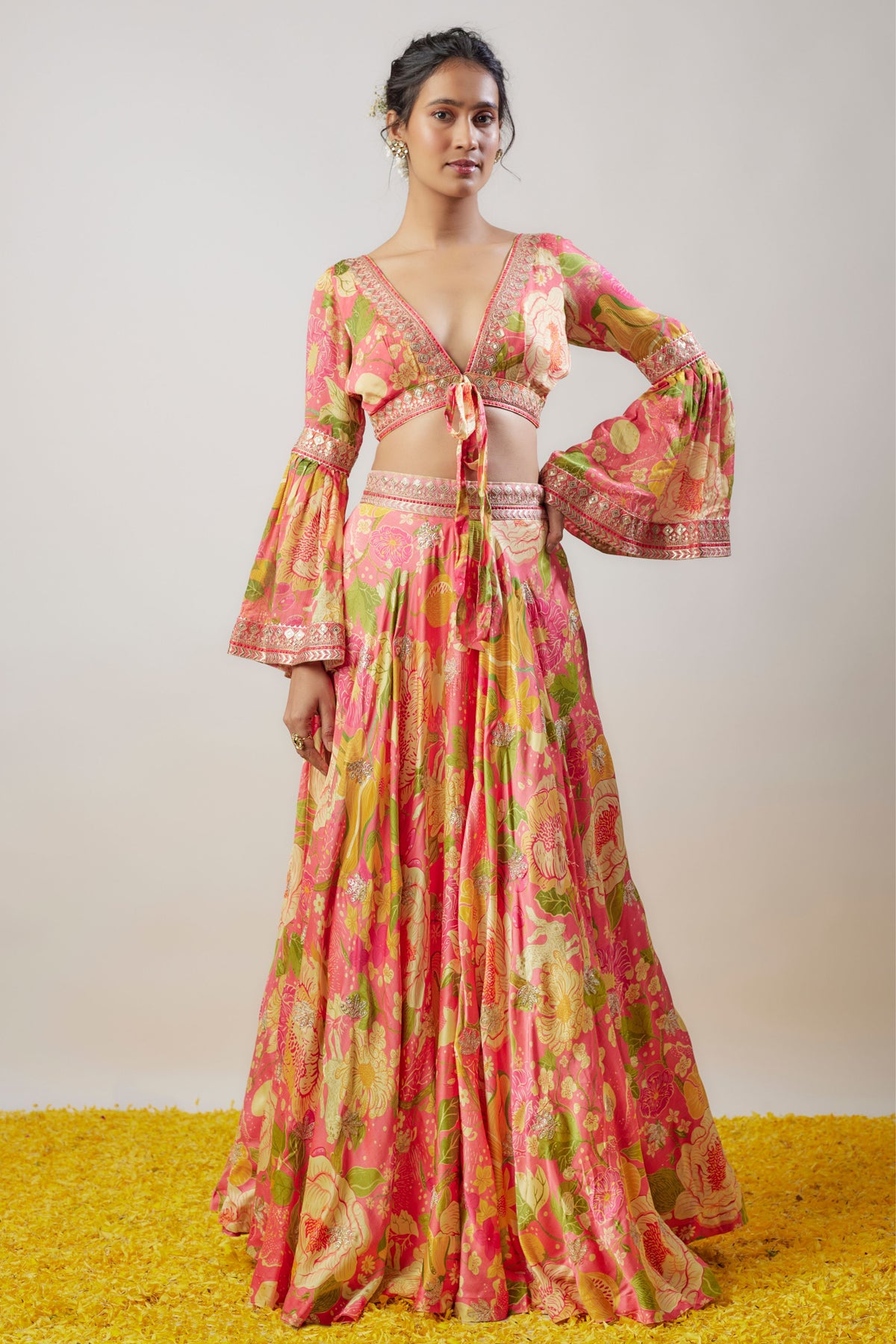 Arina Pink Skirt Set