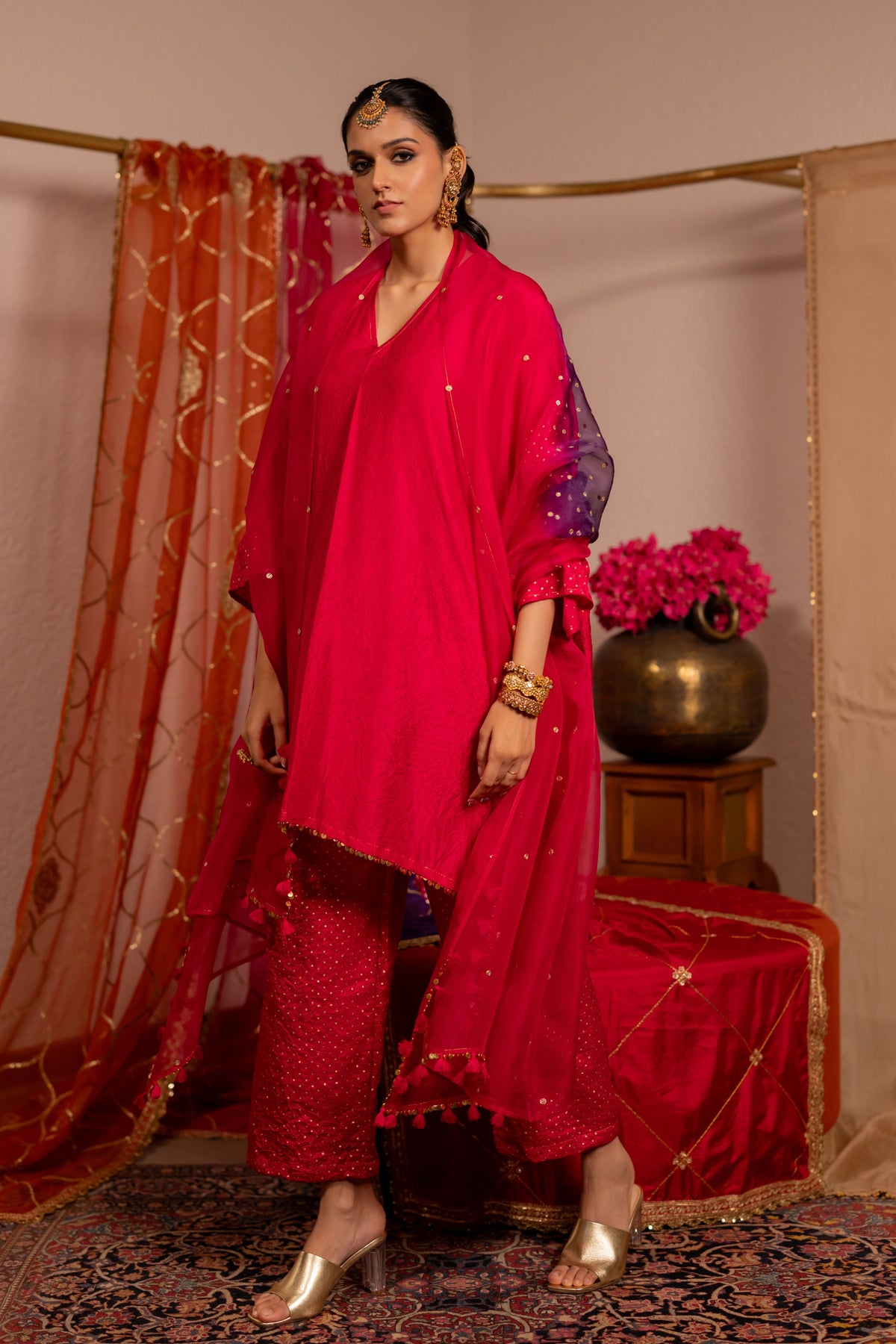 Pink Kaftan Set